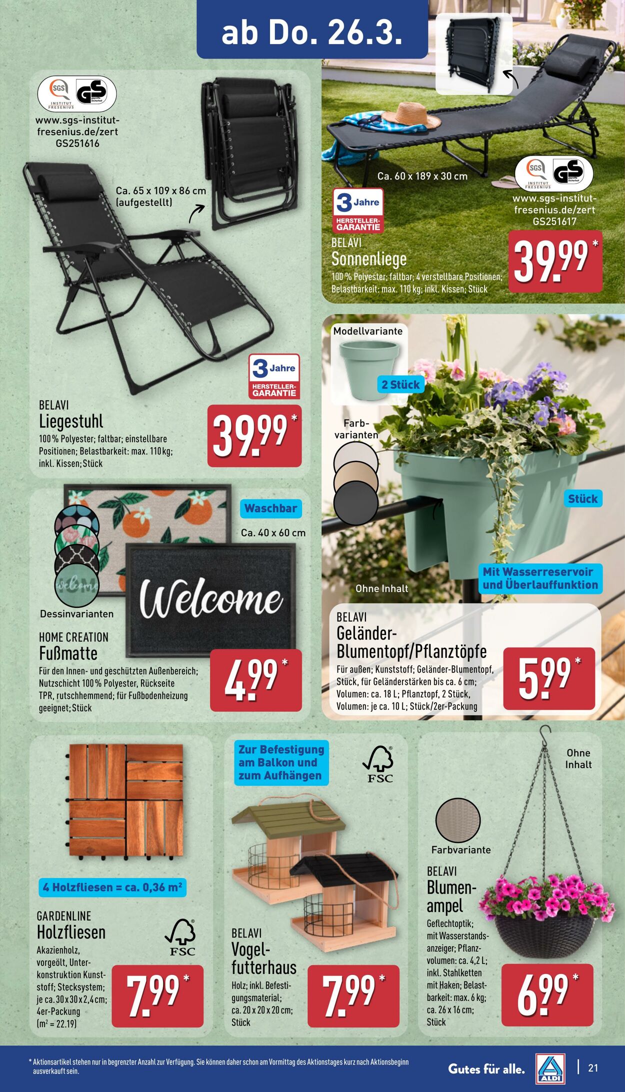 Prospekt Aldi-Nord 16.03.2026 - 21.03.2026