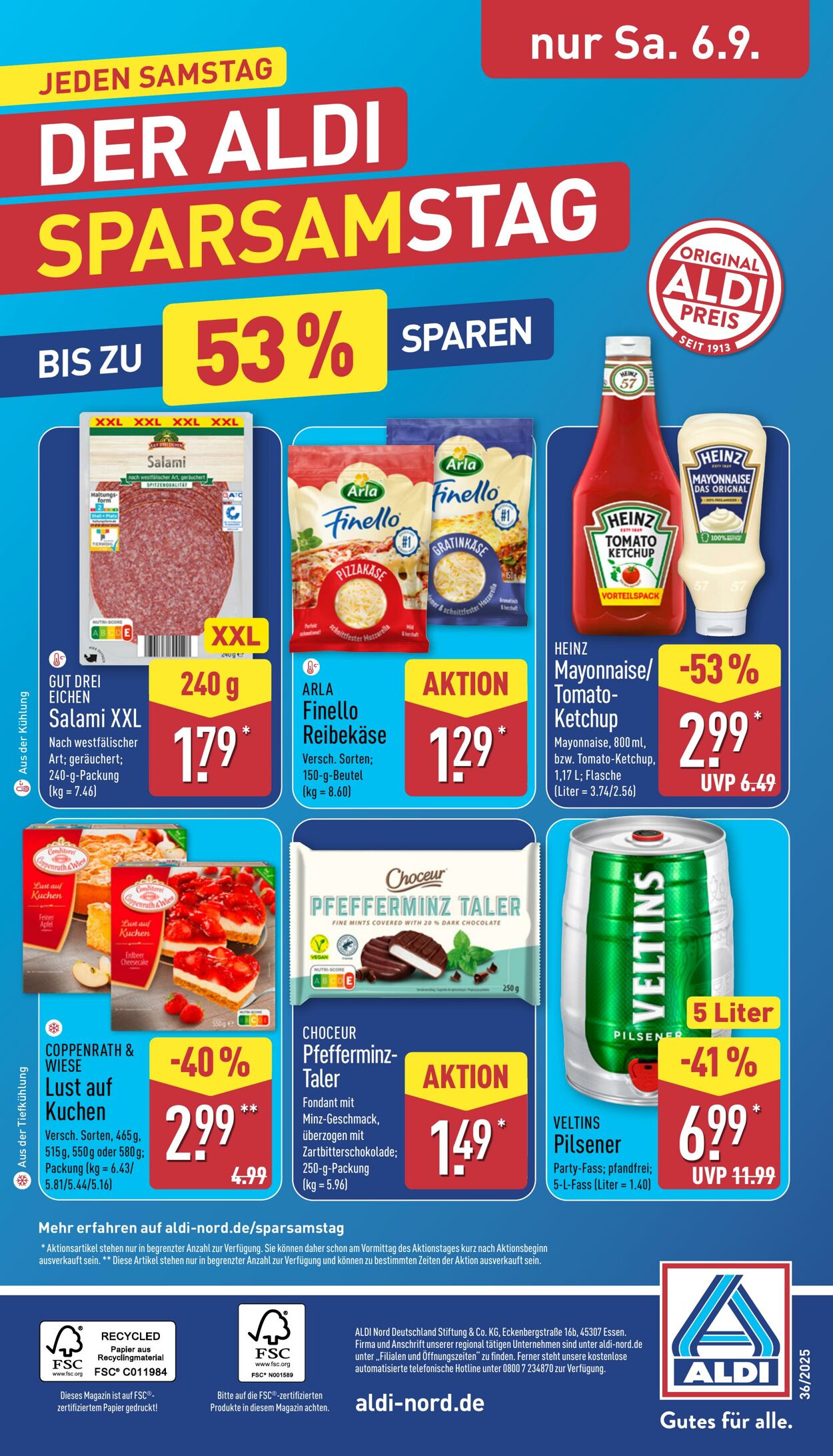 Prospekt Aldi-Nord 25.08.2025 - 30.08.2025