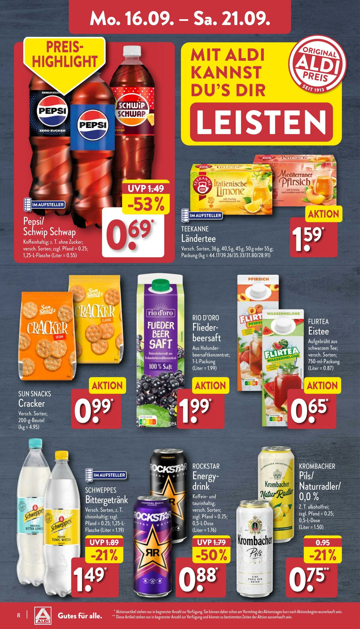 Prospekt Aldi-Nord 16.09.2024 - 21.09.2024