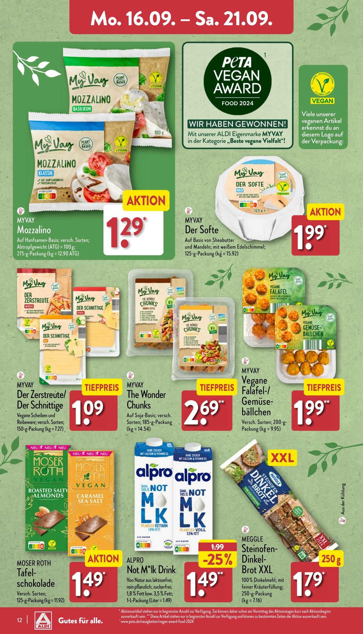 Prospekt Aldi-Nord 16.09.2024 - 21.09.2024