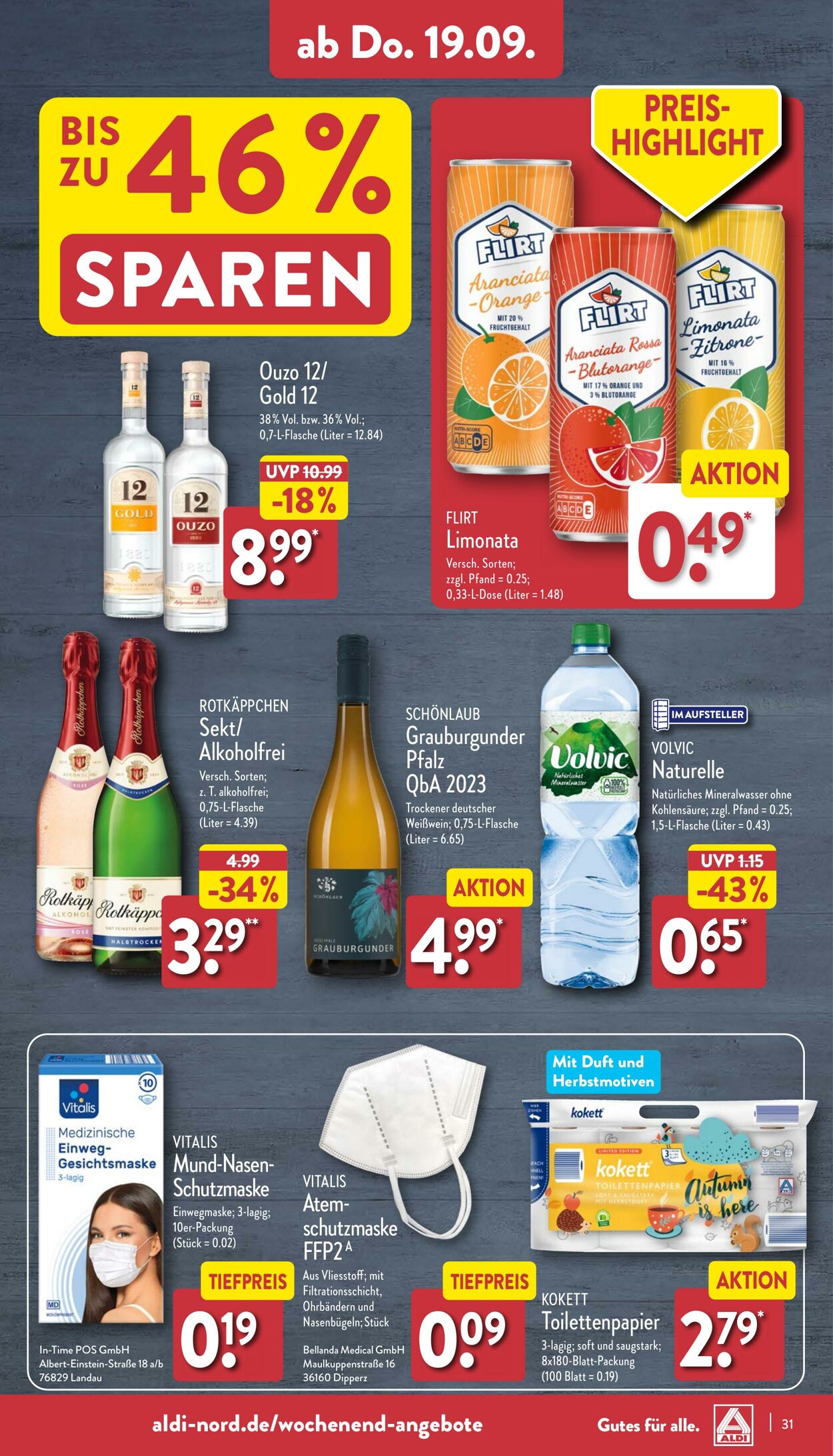 Prospekt Aldi-Nord 16.09.2024 - 21.09.2024