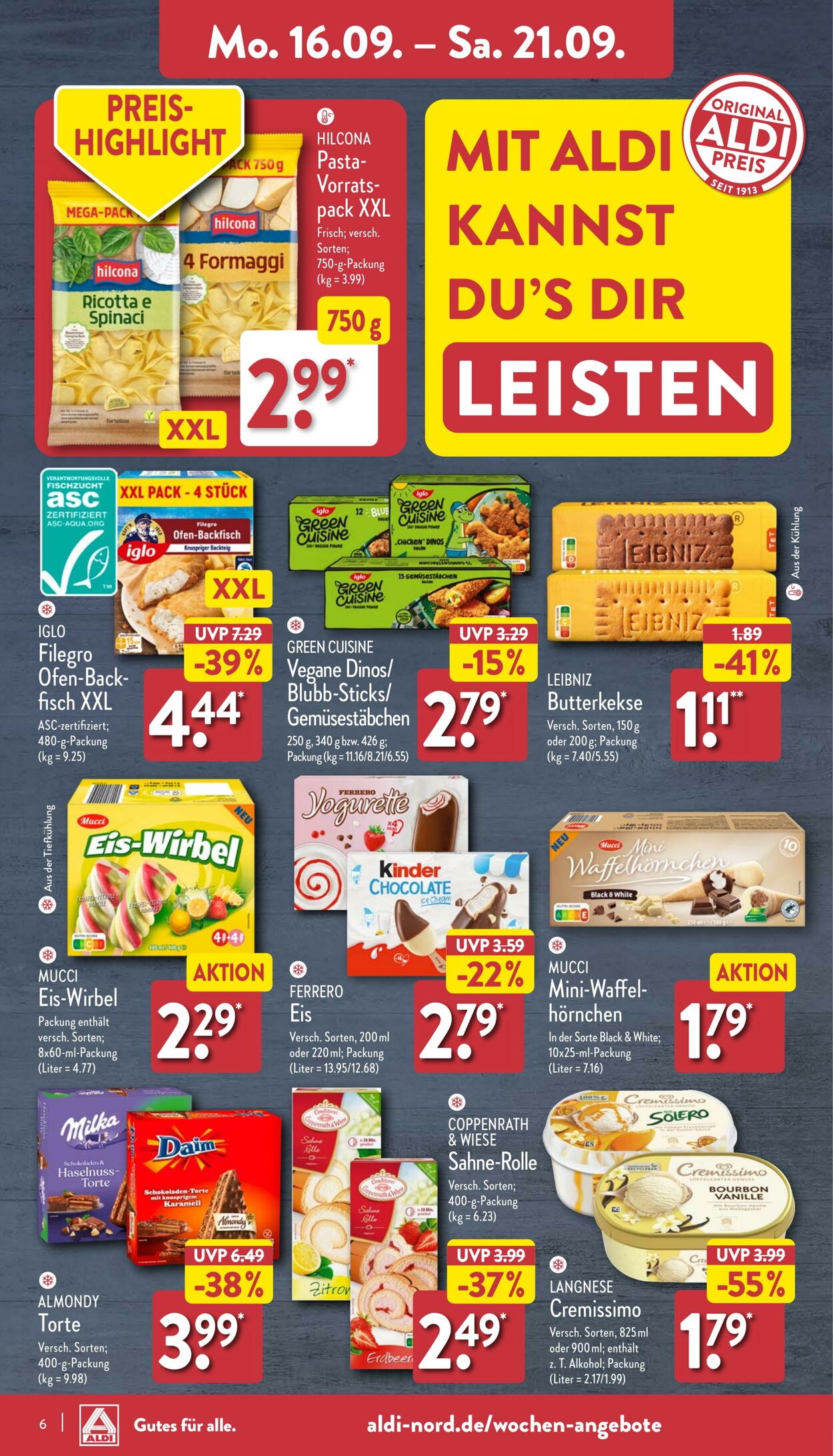 Prospekt Aldi-Nord 16.09.2024 - 21.09.2024