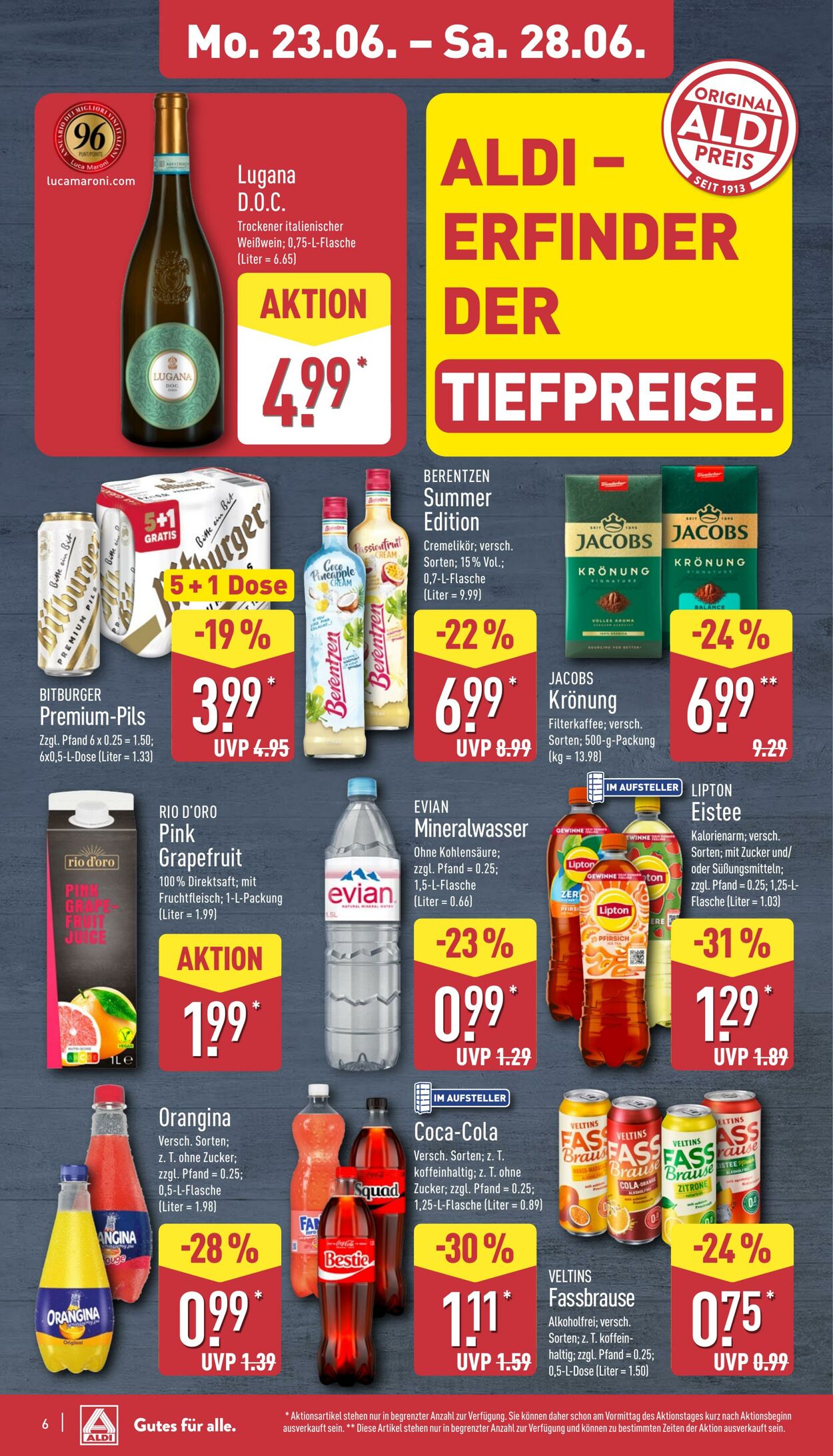 Prospekt Aldi-Nord 23.06.2025 - 28.06.2025