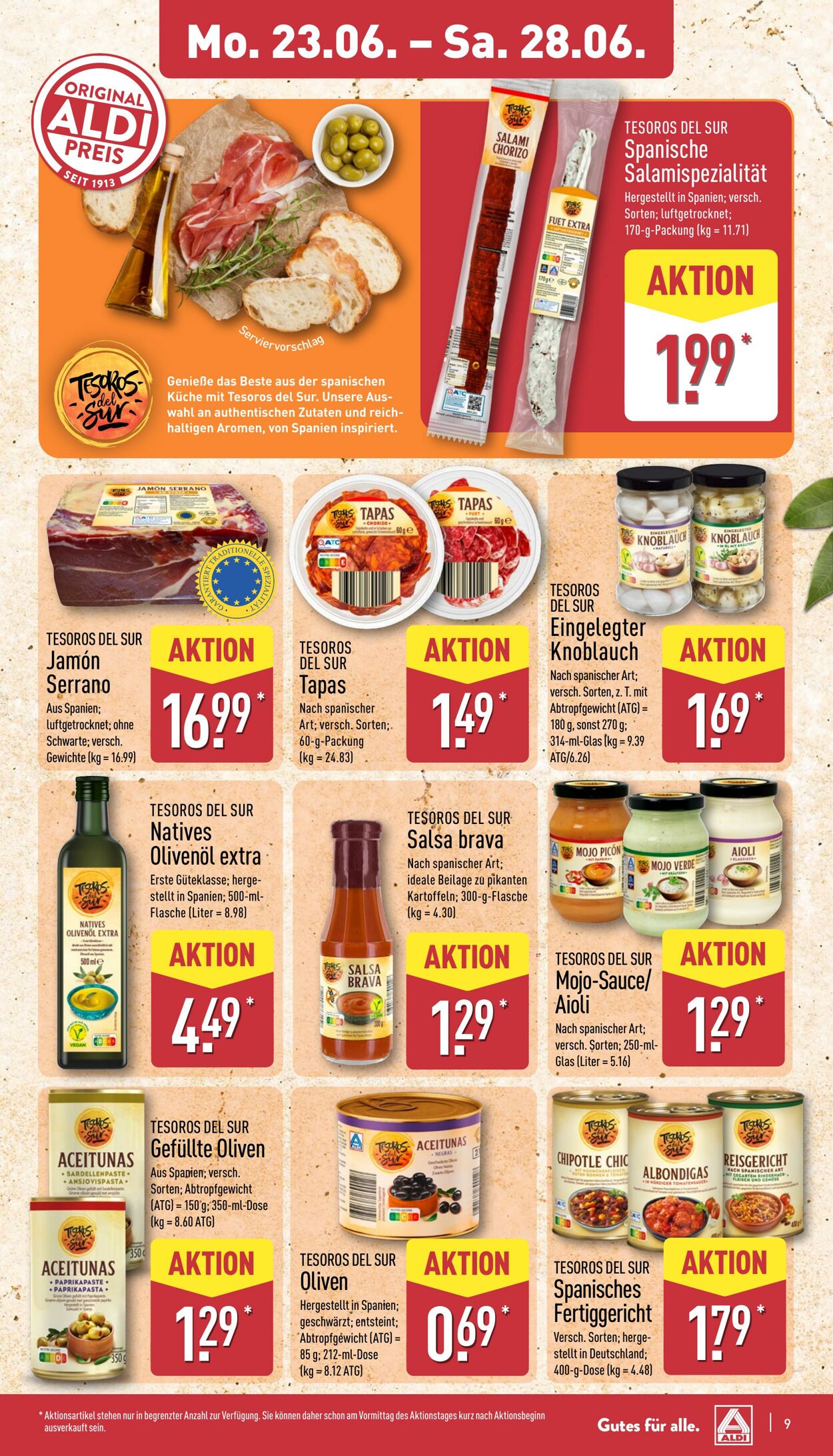 Prospekt Aldi-Nord 23.06.2025 - 28.06.2025