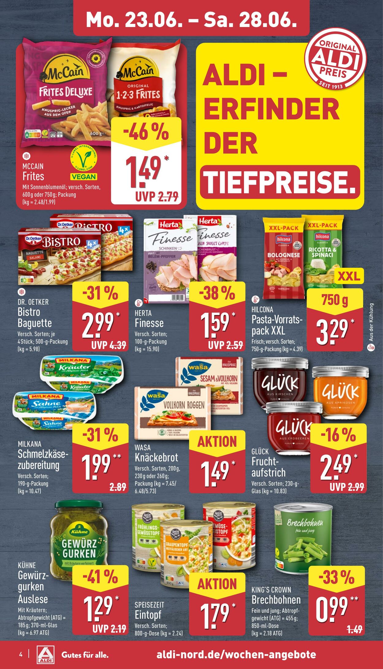 Prospekt Aldi-Nord 23.06.2025 - 28.06.2025