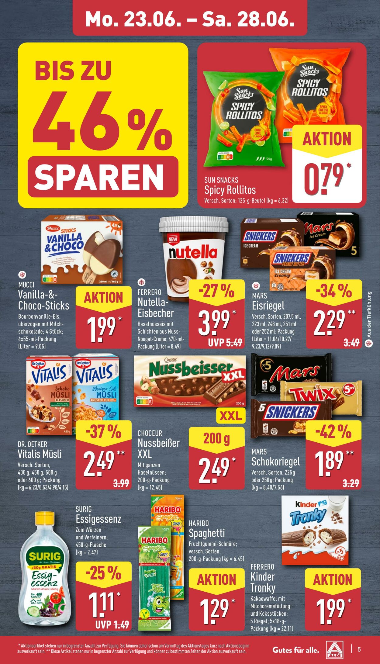 Prospekt Aldi-Nord 23.06.2025 - 28.06.2025