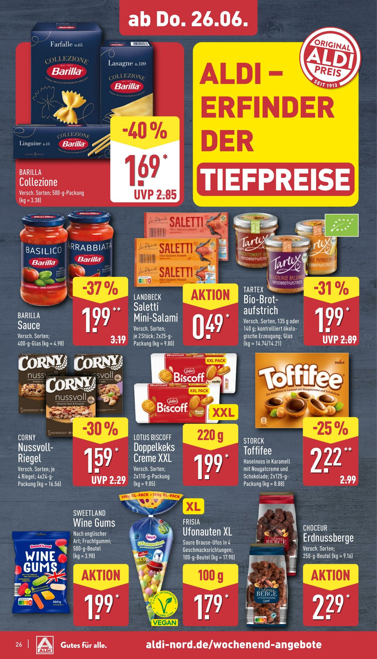 Prospekt Aldi-Nord 23.06.2025 - 28.06.2025