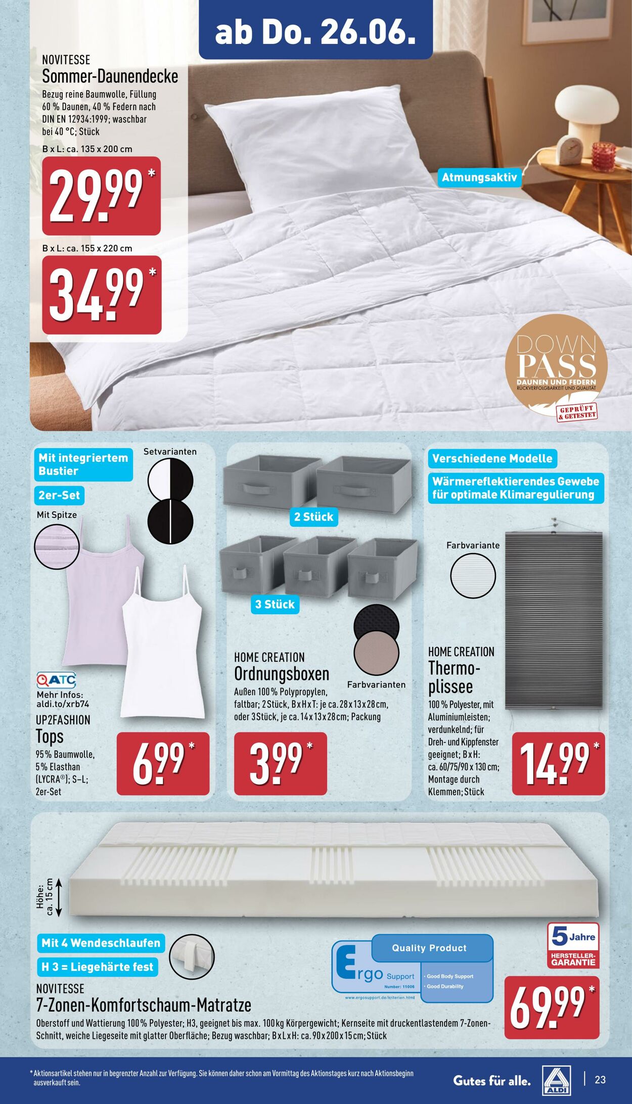 Prospekt Aldi-Nord 23.06.2025 - 28.06.2025