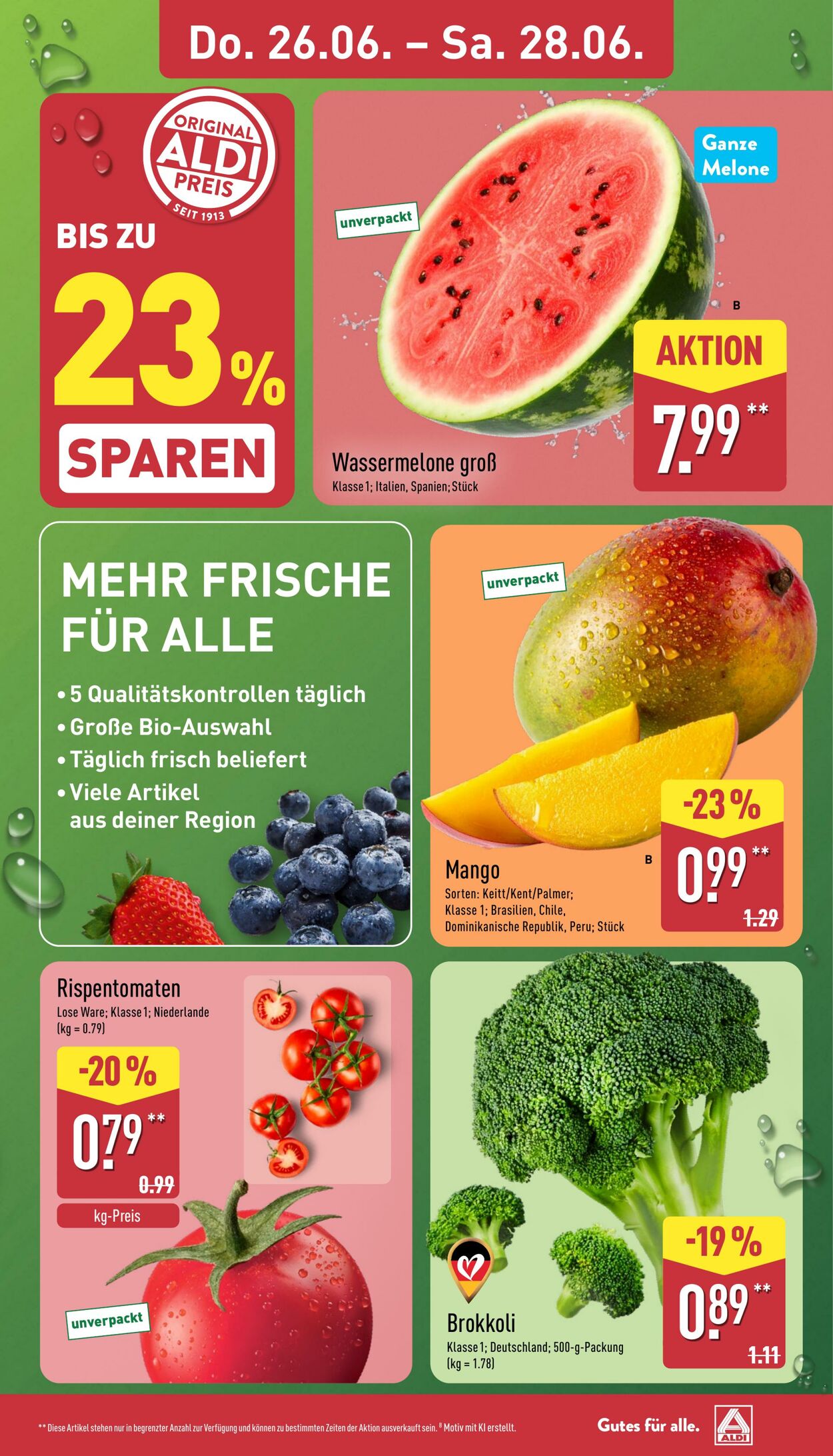 Prospekt Aldi-Nord 23.06.2025 - 28.06.2025