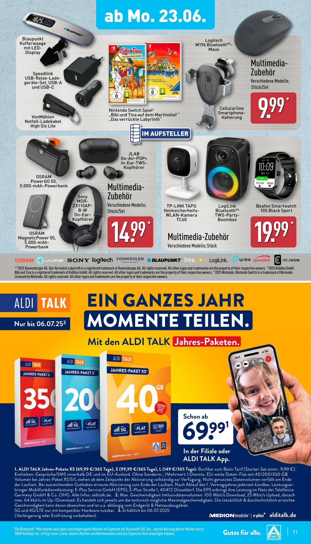 Prospekt Aldi-Nord 23.06.2025 - 28.06.2025