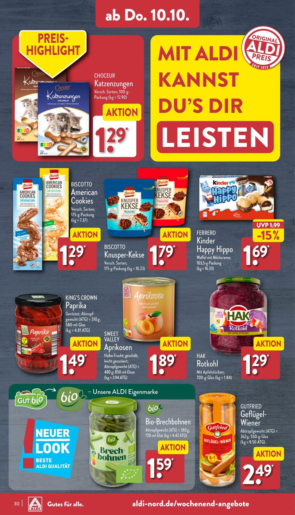 Prospekt Aldi-Nord 30.09.2024 - 05.10.2024