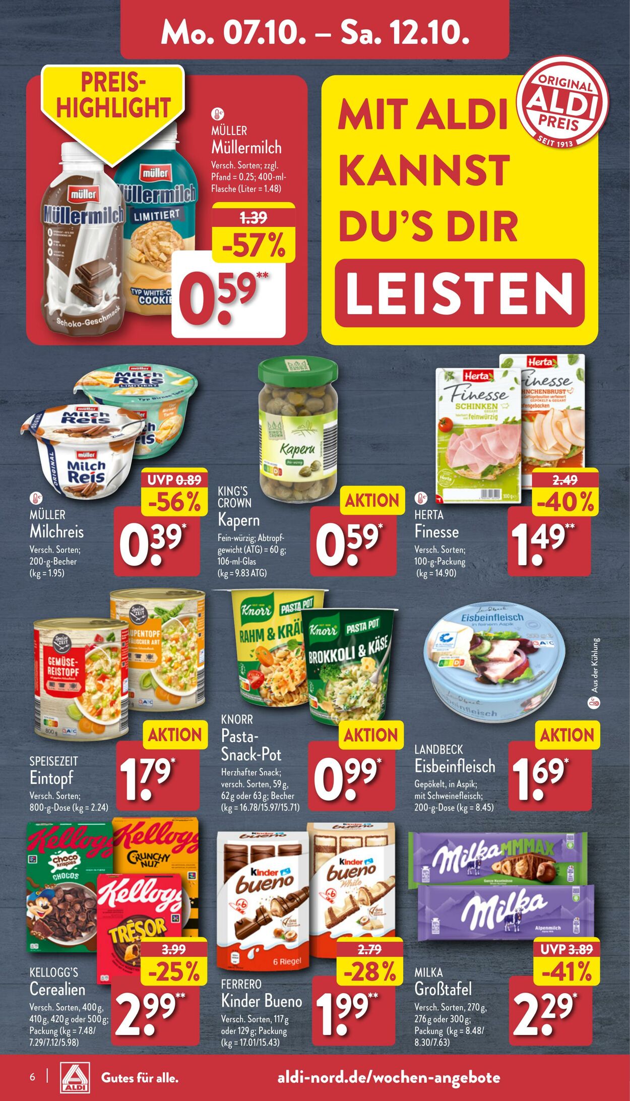 Prospekt Aldi-Nord 30.09.2024 - 05.10.2024