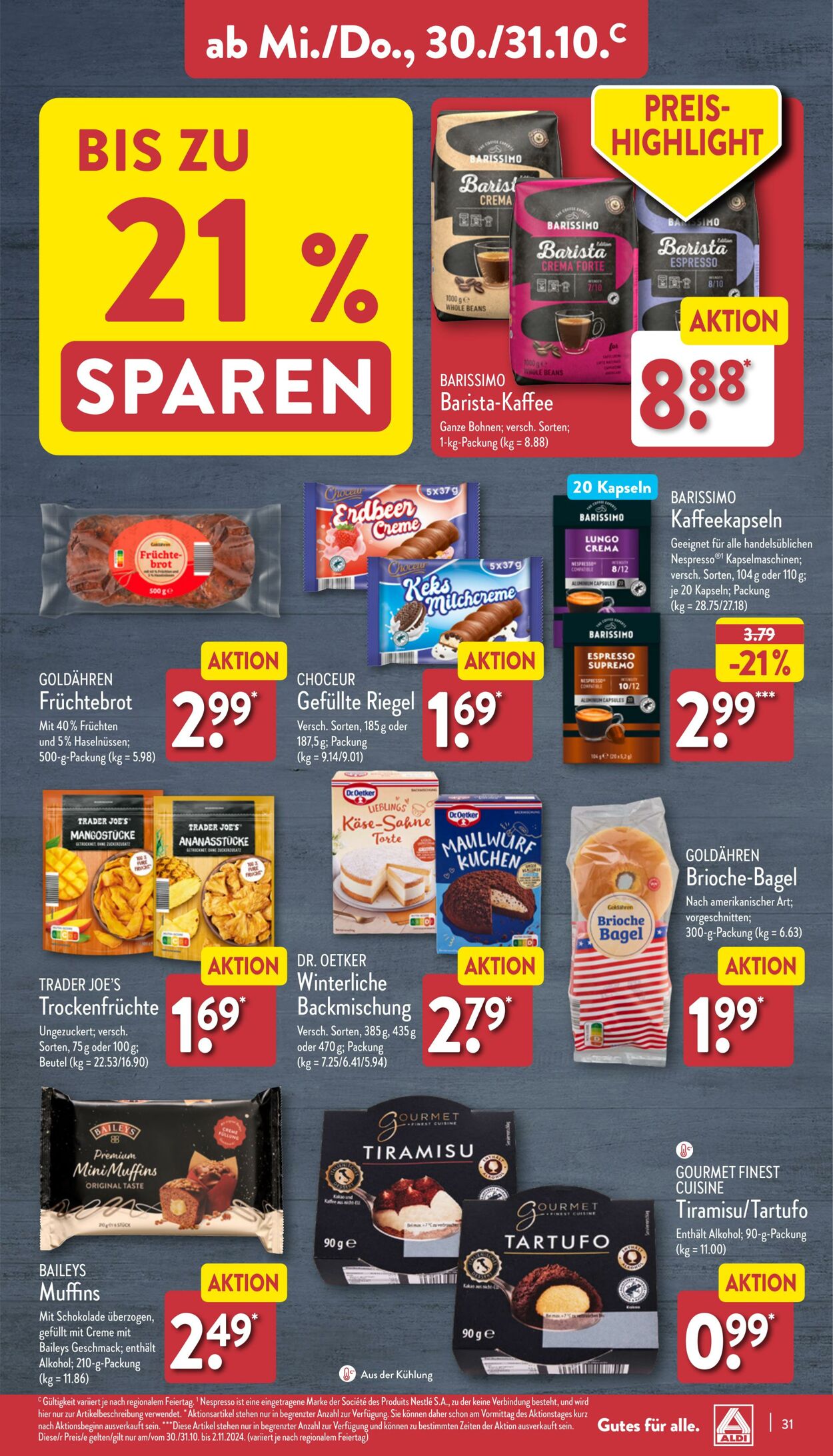 Prospekt Aldi-Nord 21.10.2024 - 26.10.2024