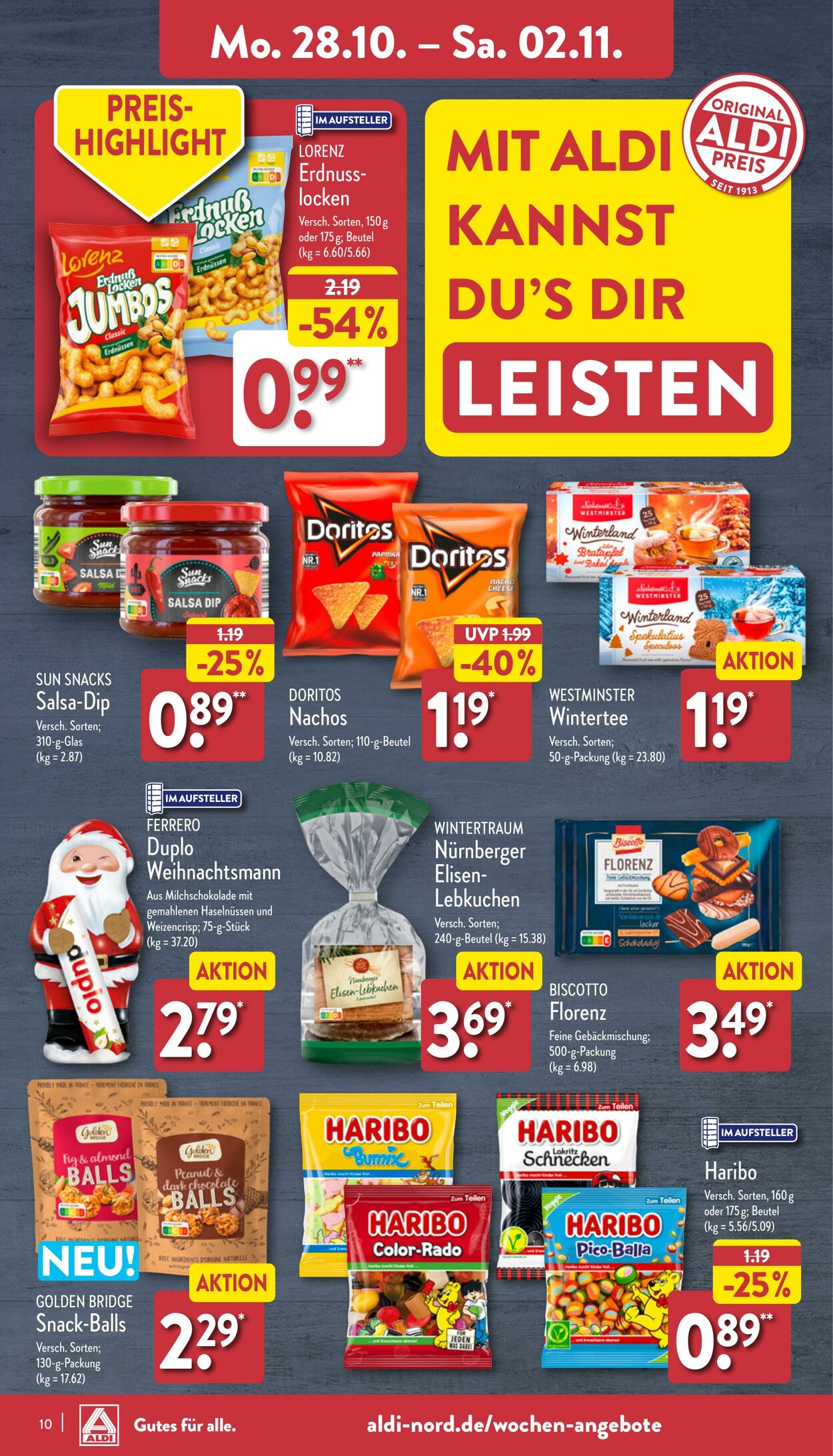 Prospekt Aldi-Nord 21.10.2024 - 26.10.2024