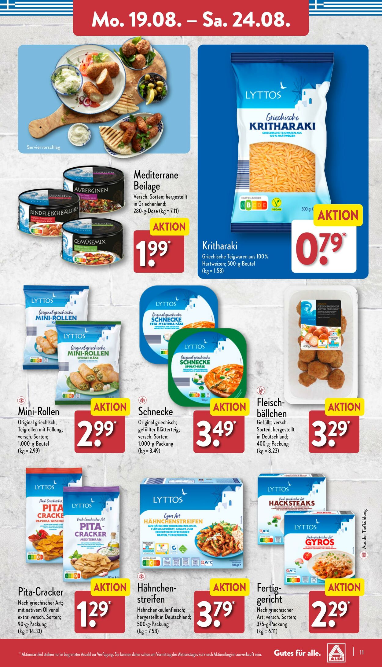 Prospekt Aldi-Nord 19.08.2024 - 24.08.2024