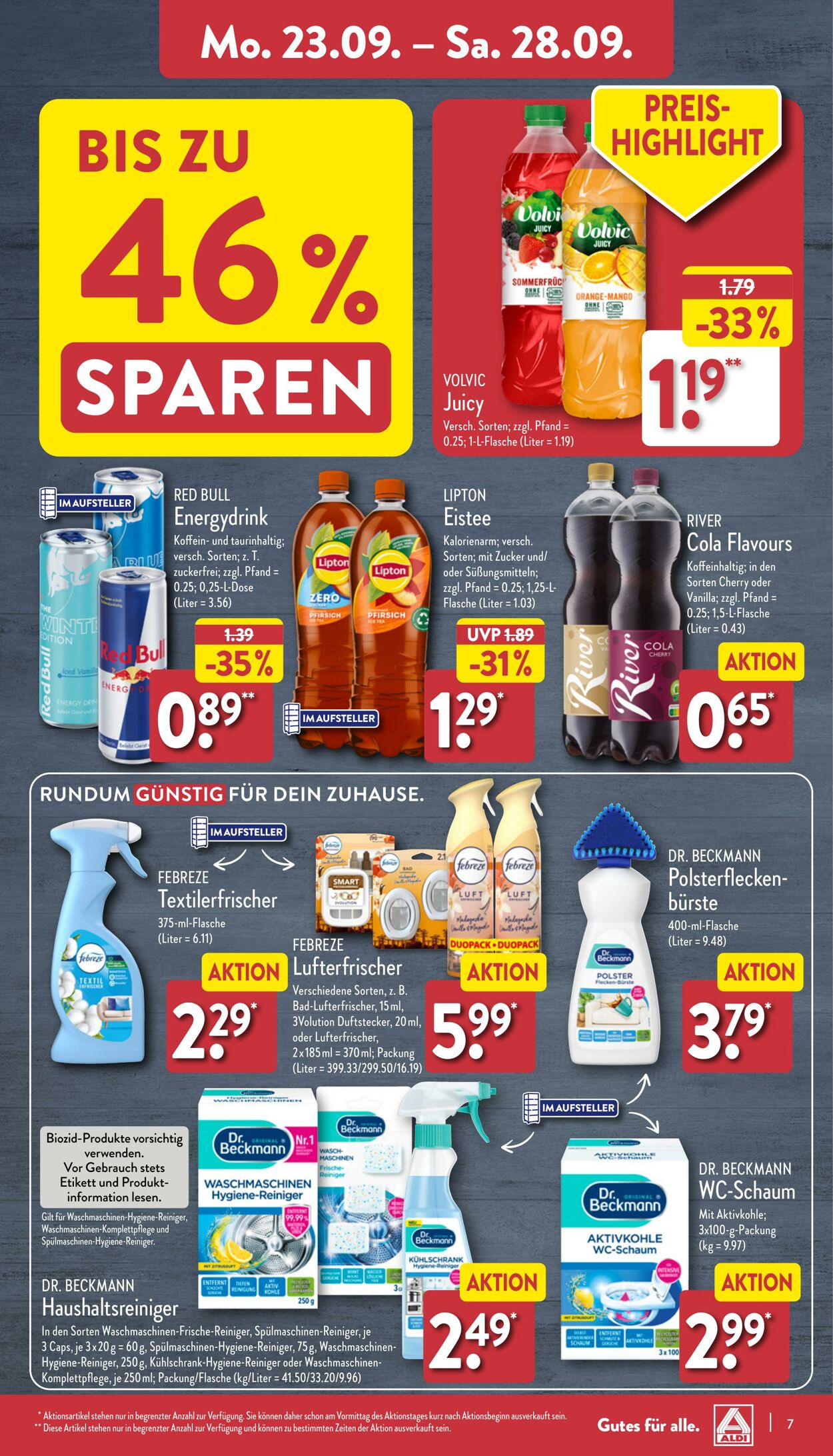 Prospekt Aldi-Nord 23.09.2024 - 28.09.2024