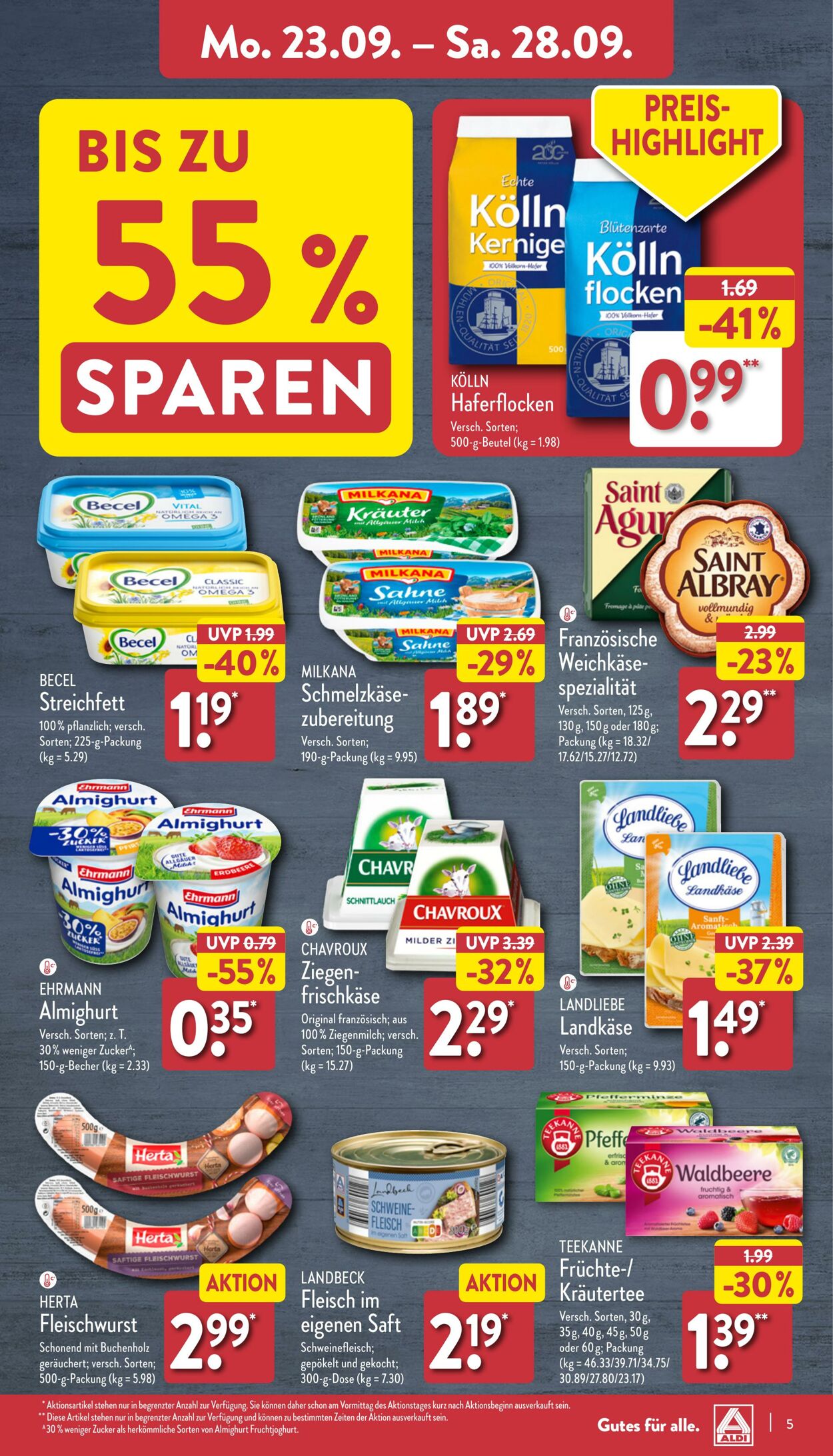 Prospekt Aldi-Nord 23.09.2024 - 28.09.2024