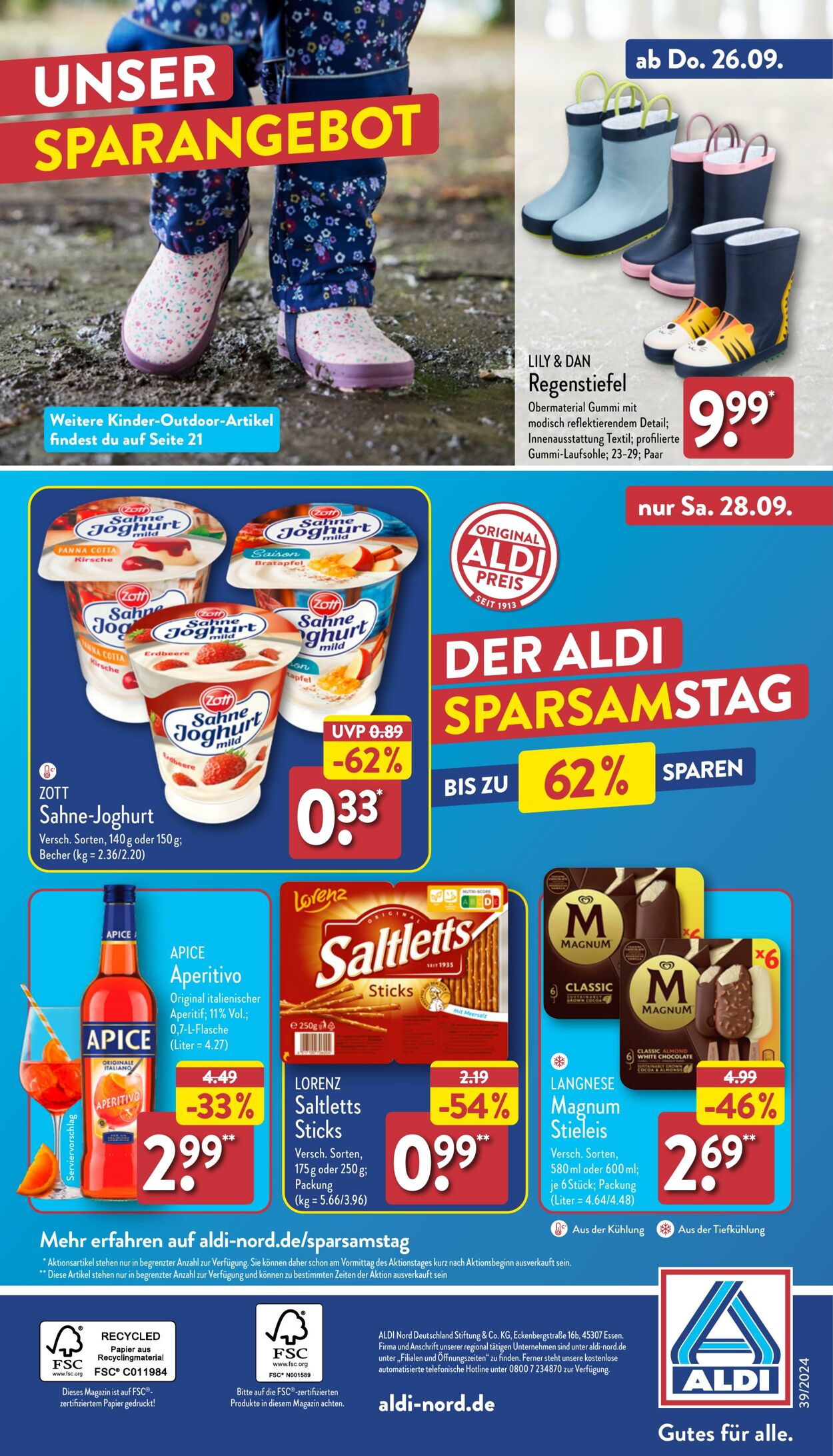 Prospekt Aldi-Nord 23.09.2024 - 28.09.2024