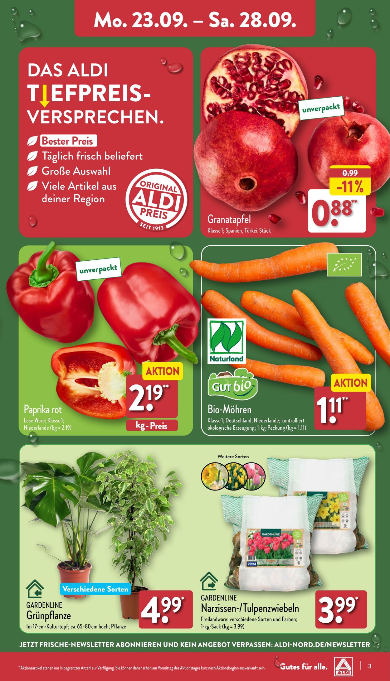 Prospekt Aldi-Nord 23.09.2024 - 28.09.2024