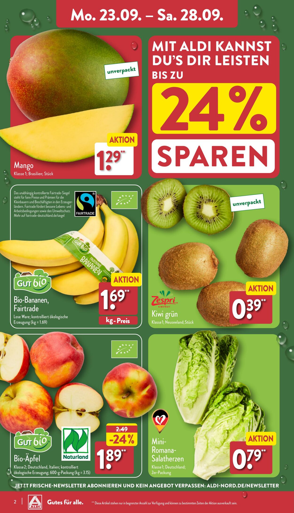 Prospekt Aldi-Nord 23.09.2024 - 28.09.2024