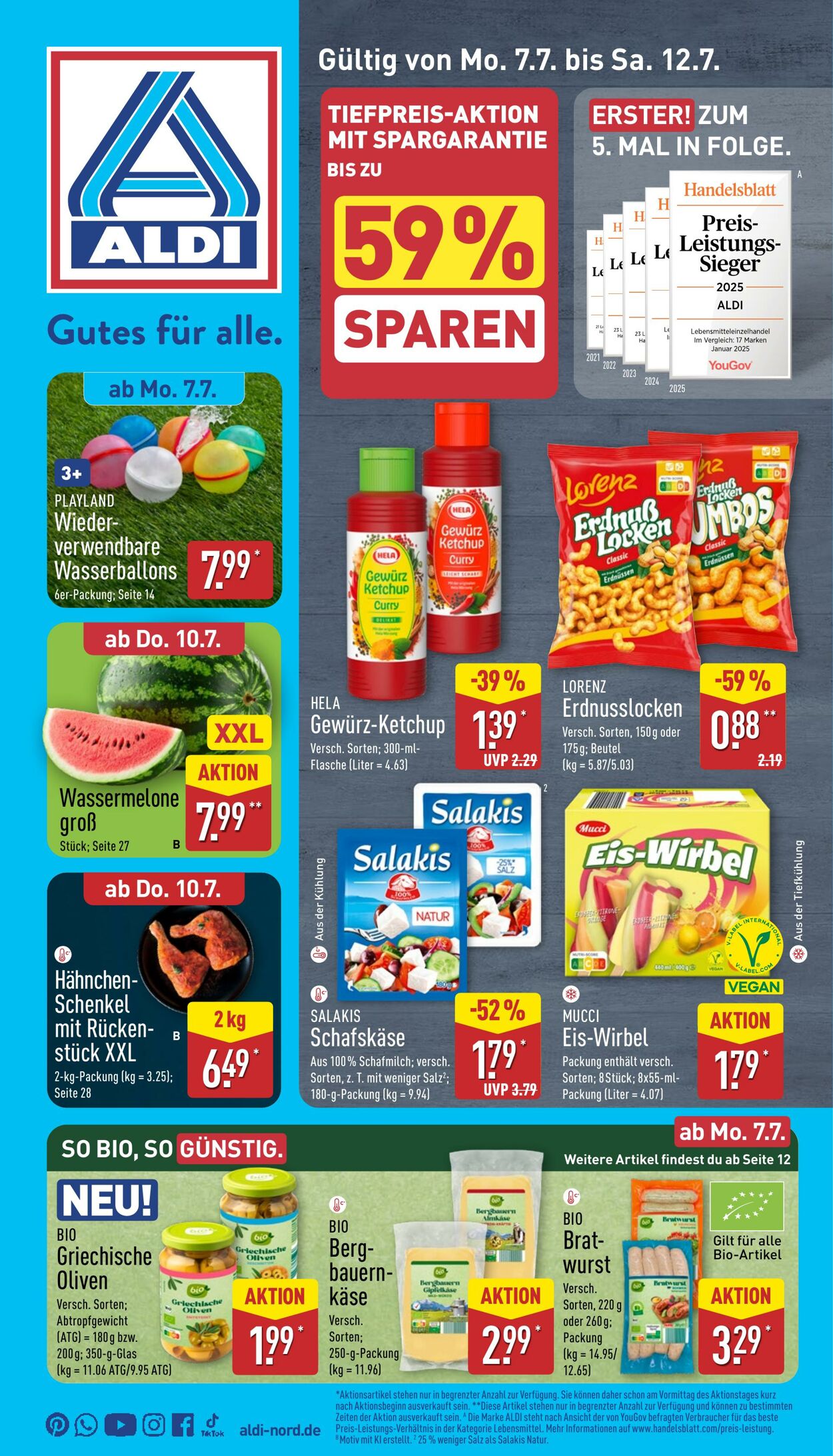 Prospekt Aldi-Nord 07.07.2025 - 12.07.2025