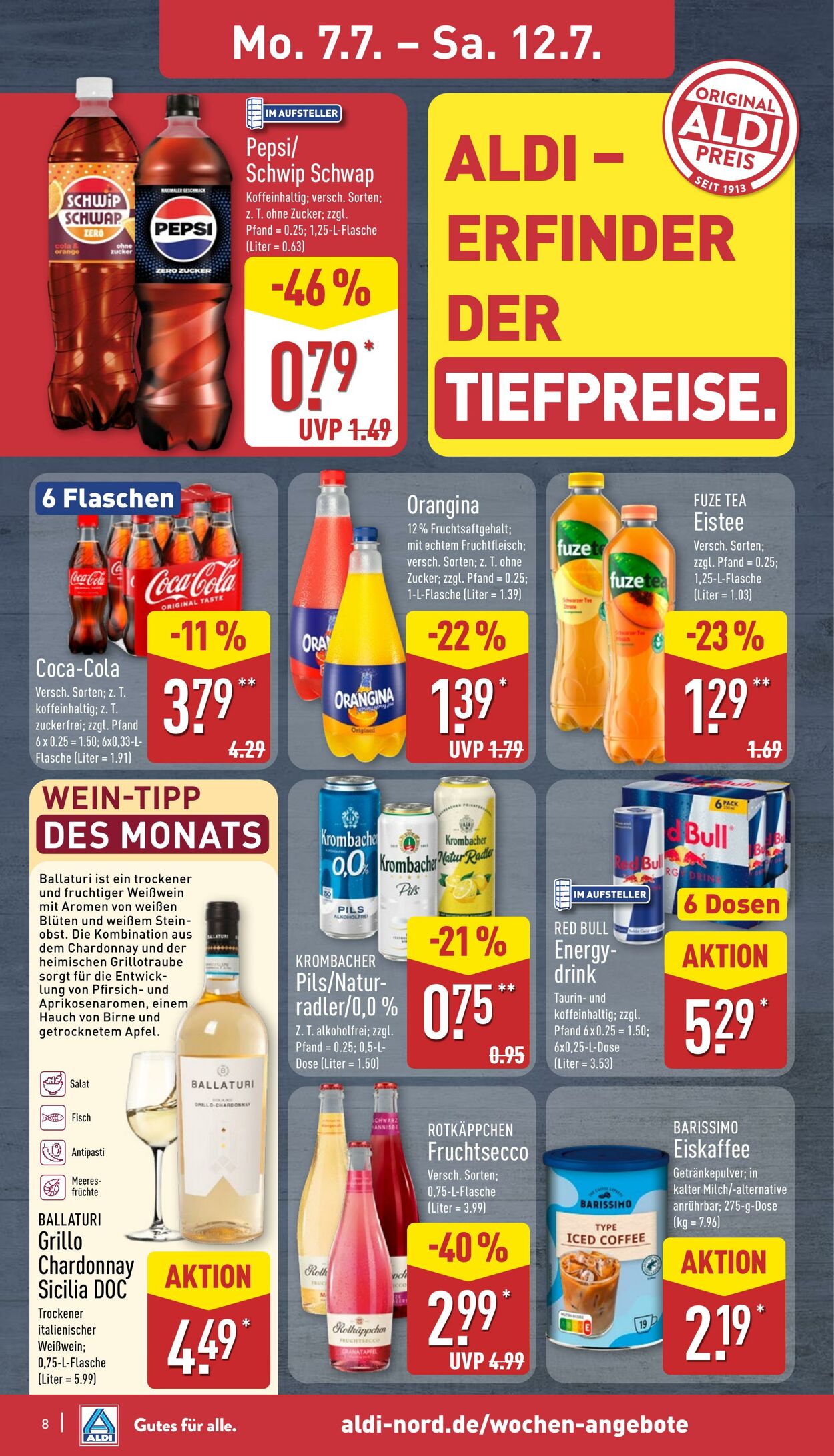 Prospekt Aldi-Nord 07.07.2025 - 12.07.2025