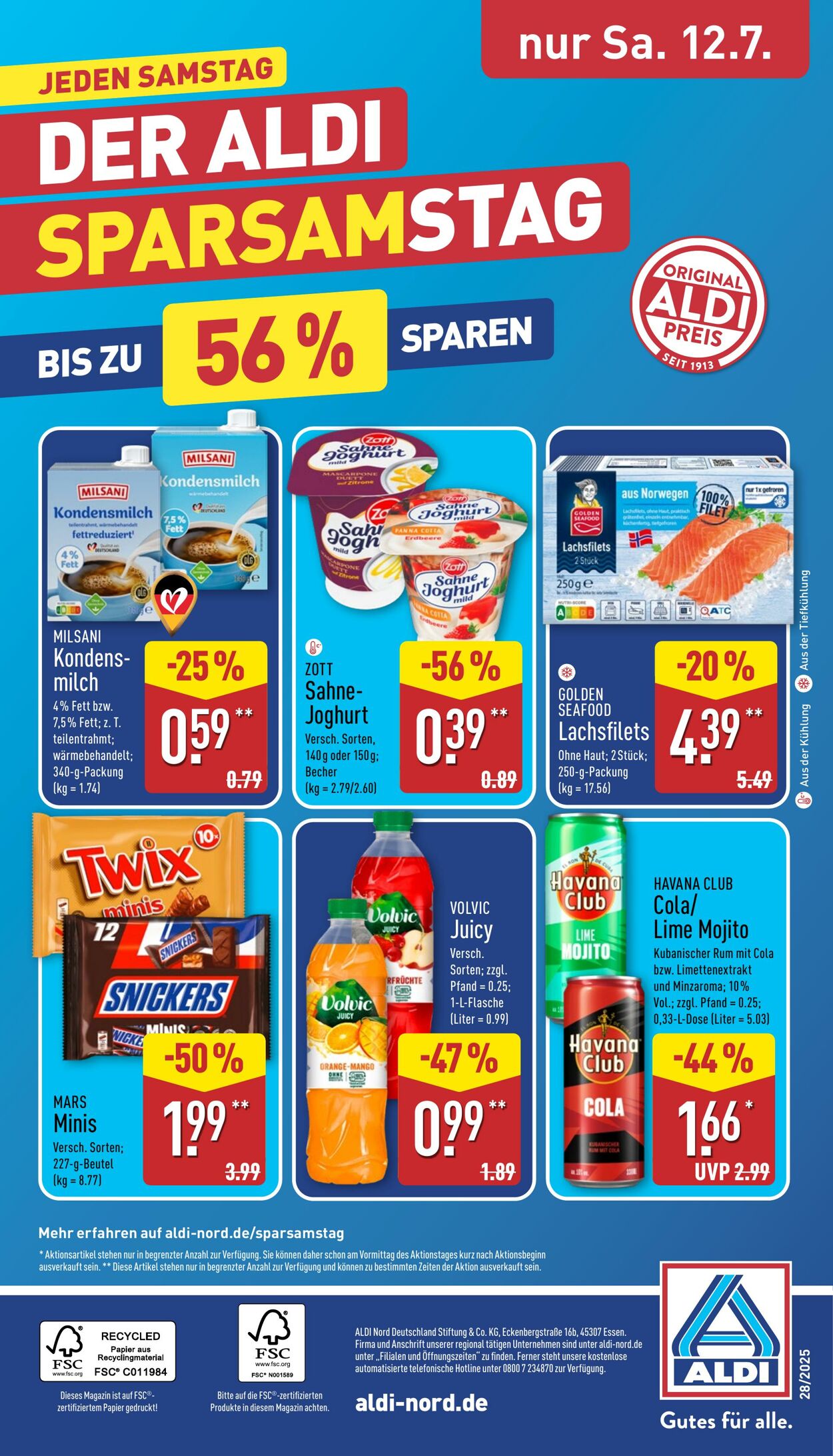 Prospekt Aldi-Nord 07.07.2025 - 12.07.2025