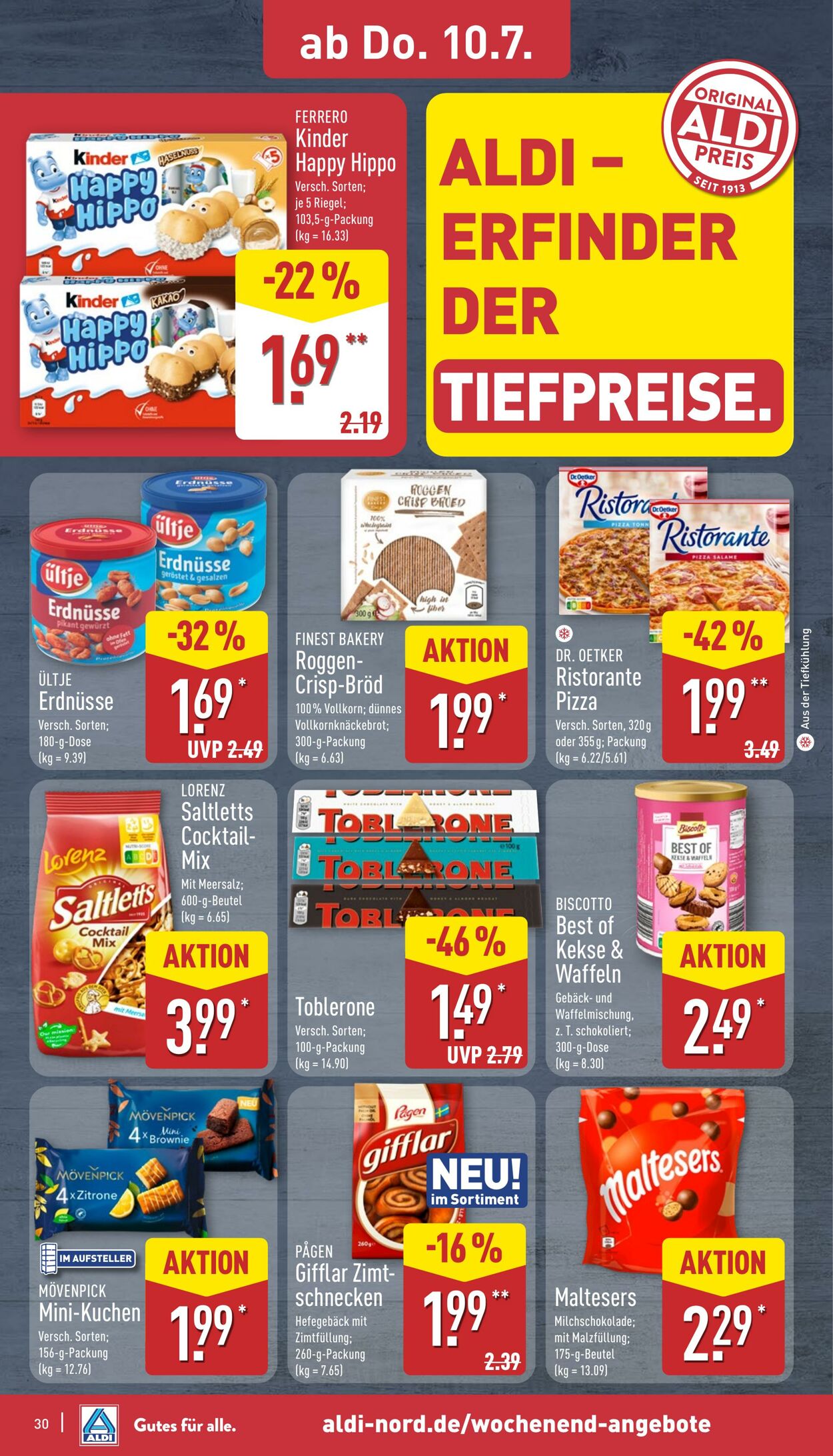 Prospekt Aldi-Nord 07.07.2025 - 12.07.2025