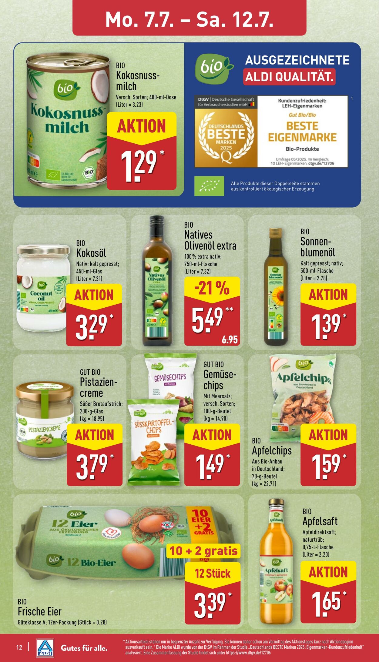 Prospekt Aldi-Nord 07.07.2025 - 12.07.2025