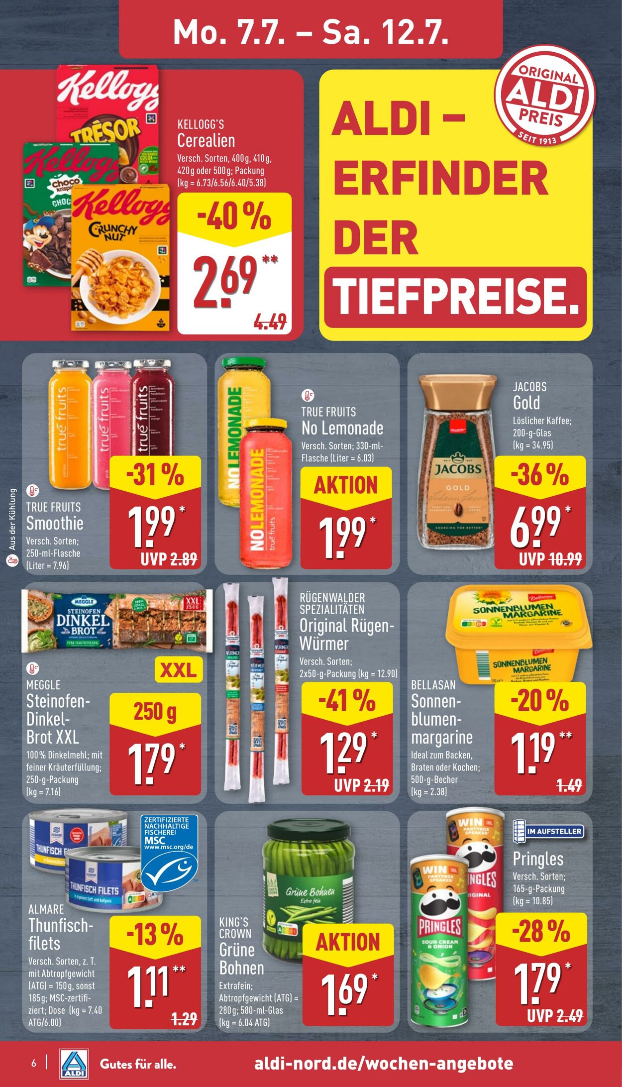 Prospekt Aldi-Nord 07.07.2025 - 12.07.2025
