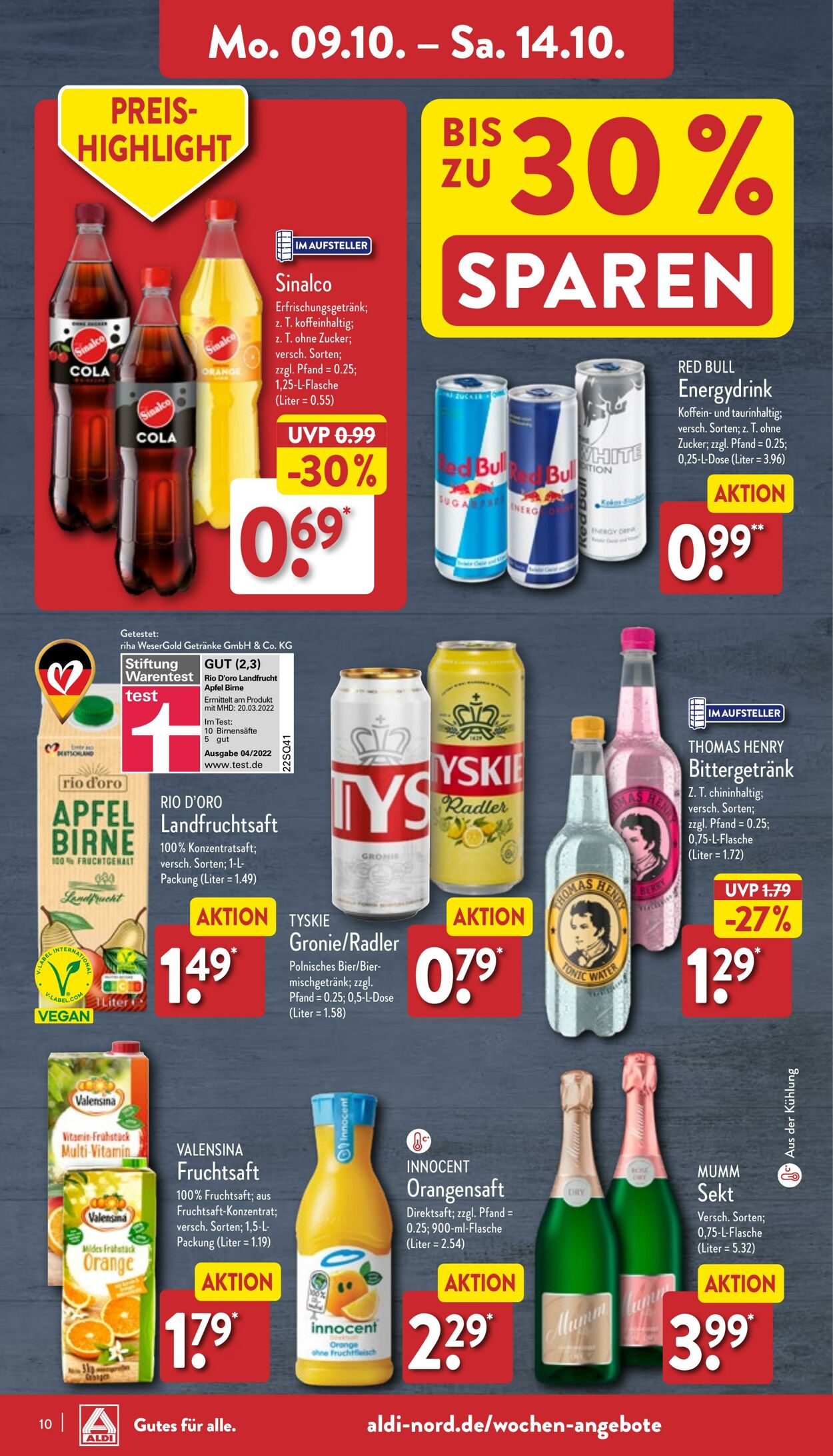 Prospekt Aldi-Nord 09.10.2023 - 14.10.2023