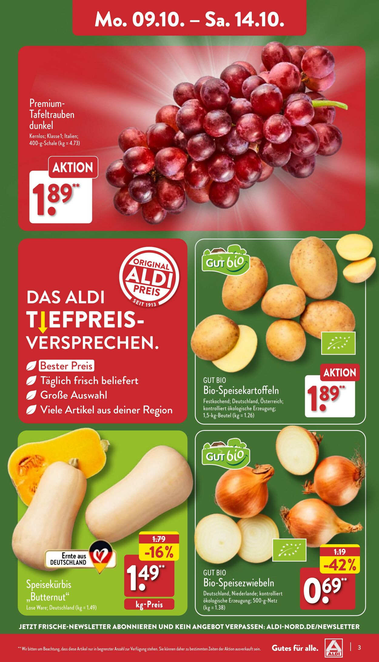 Prospekt Aldi-Nord 09.10.2023 - 14.10.2023