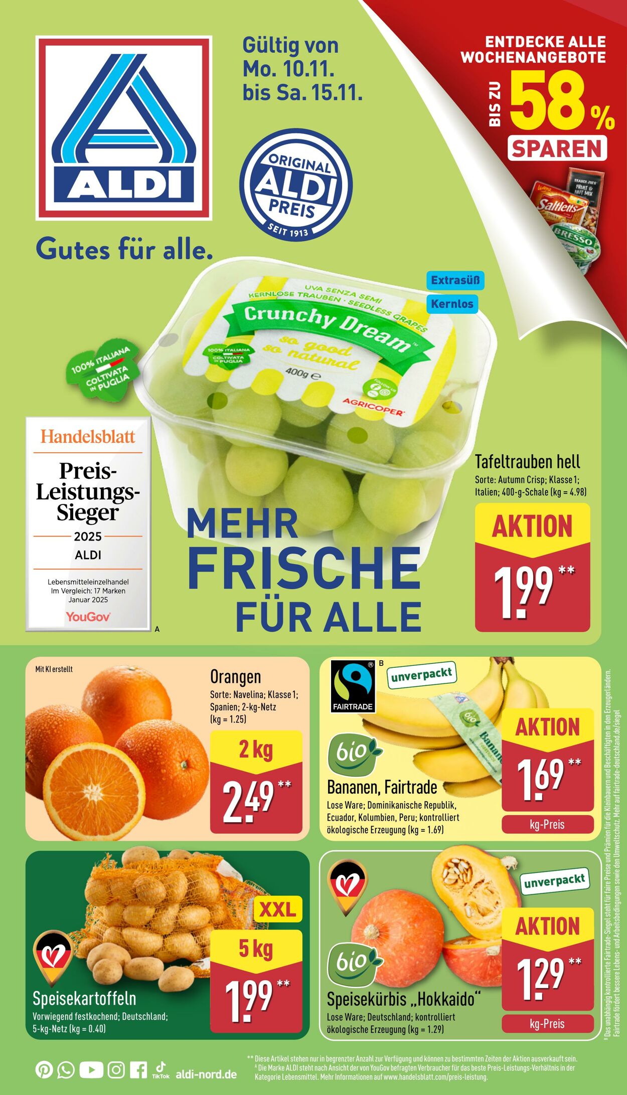 Prospekt Aldi-Nord 03.11.2025 - 08.11.2025