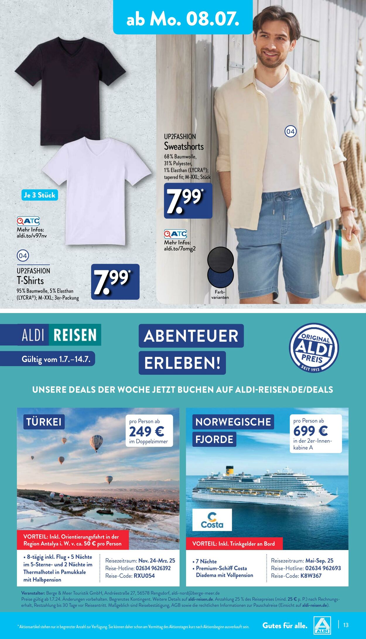 Prospekt Aldi-Nord 08.07.2024 - 13.07.2024