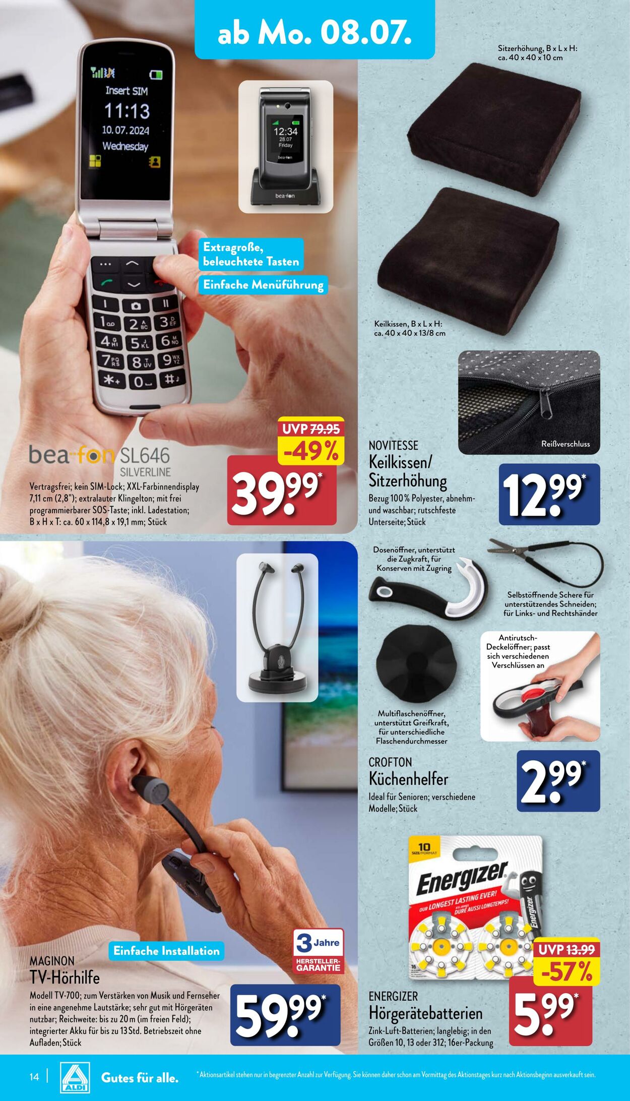 Prospekt Aldi-Nord 08.07.2024 - 13.07.2024