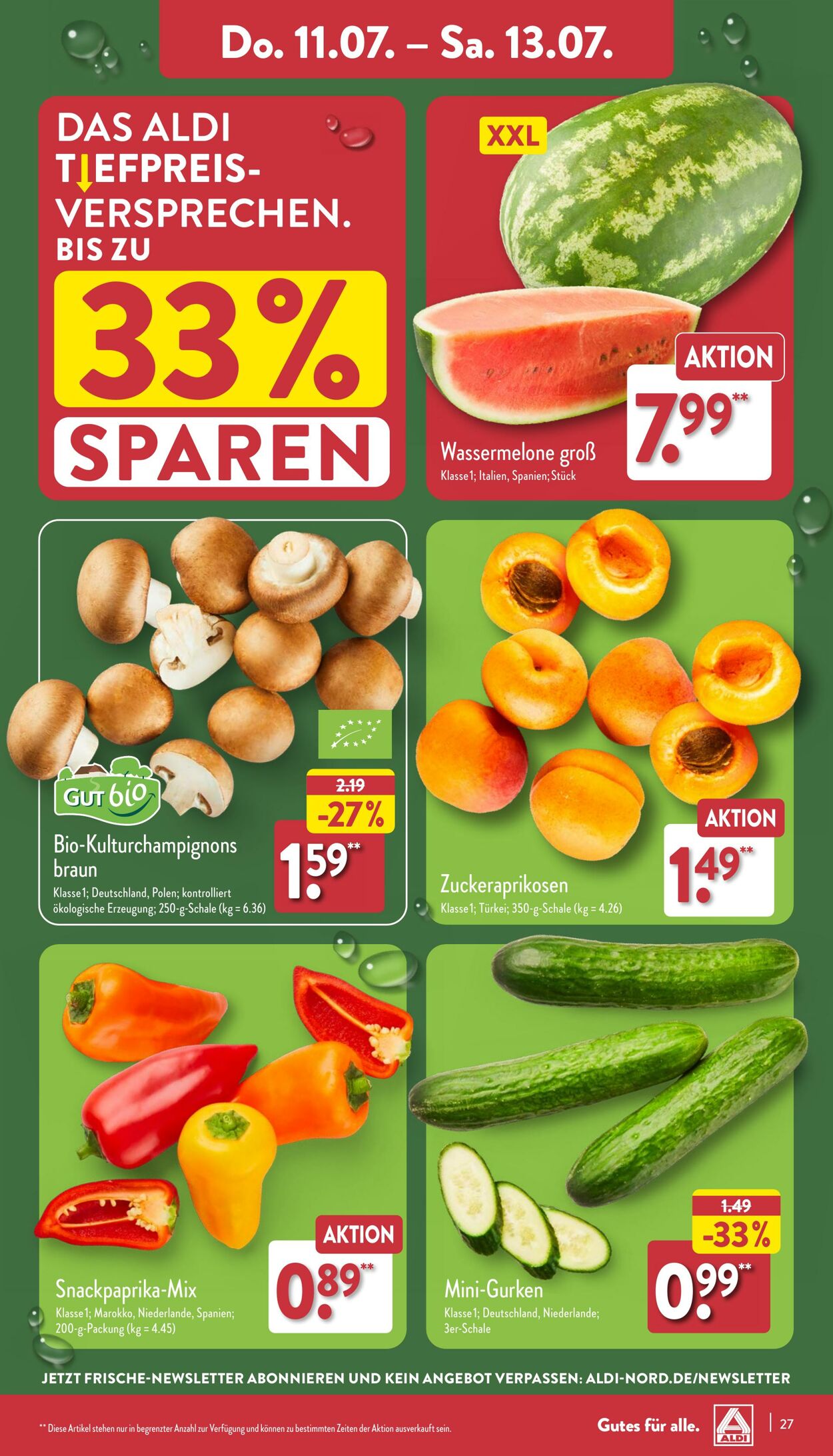 Prospekt Aldi-Nord 08.07.2024 - 13.07.2024