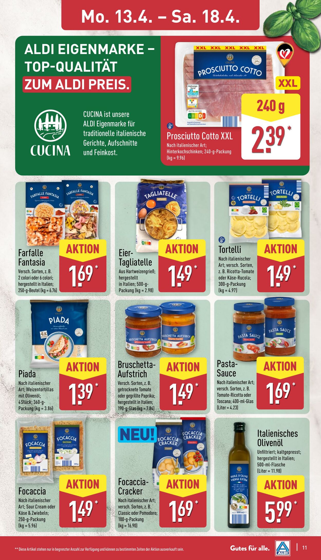 Prospekt Aldi-Nord 13.04.2026 - 18.04.2026