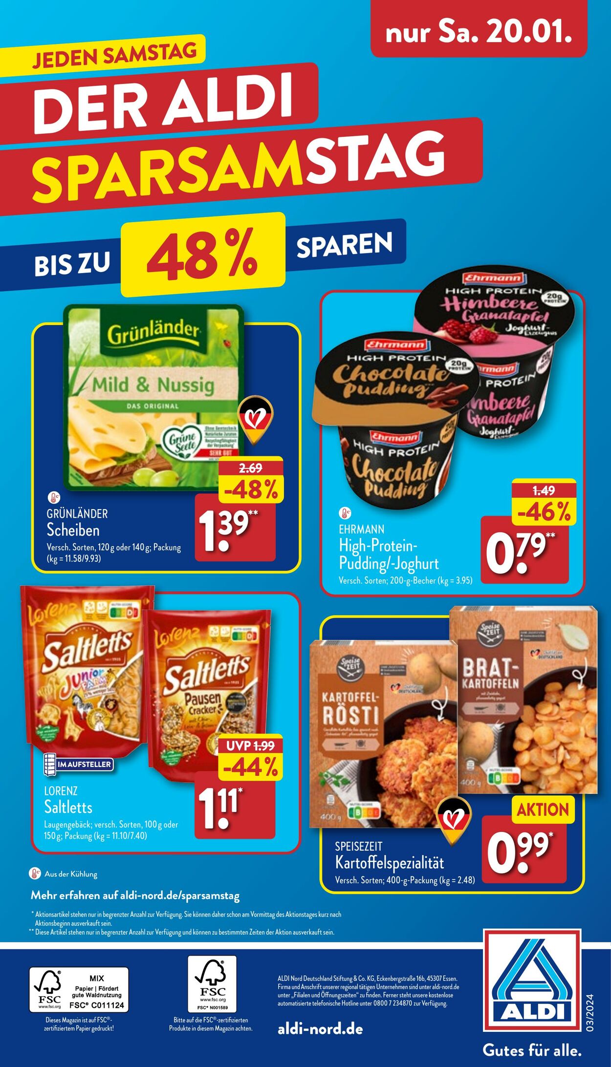 Prospekt Aldi-Nord 15.01.2024 - 20.01.2024