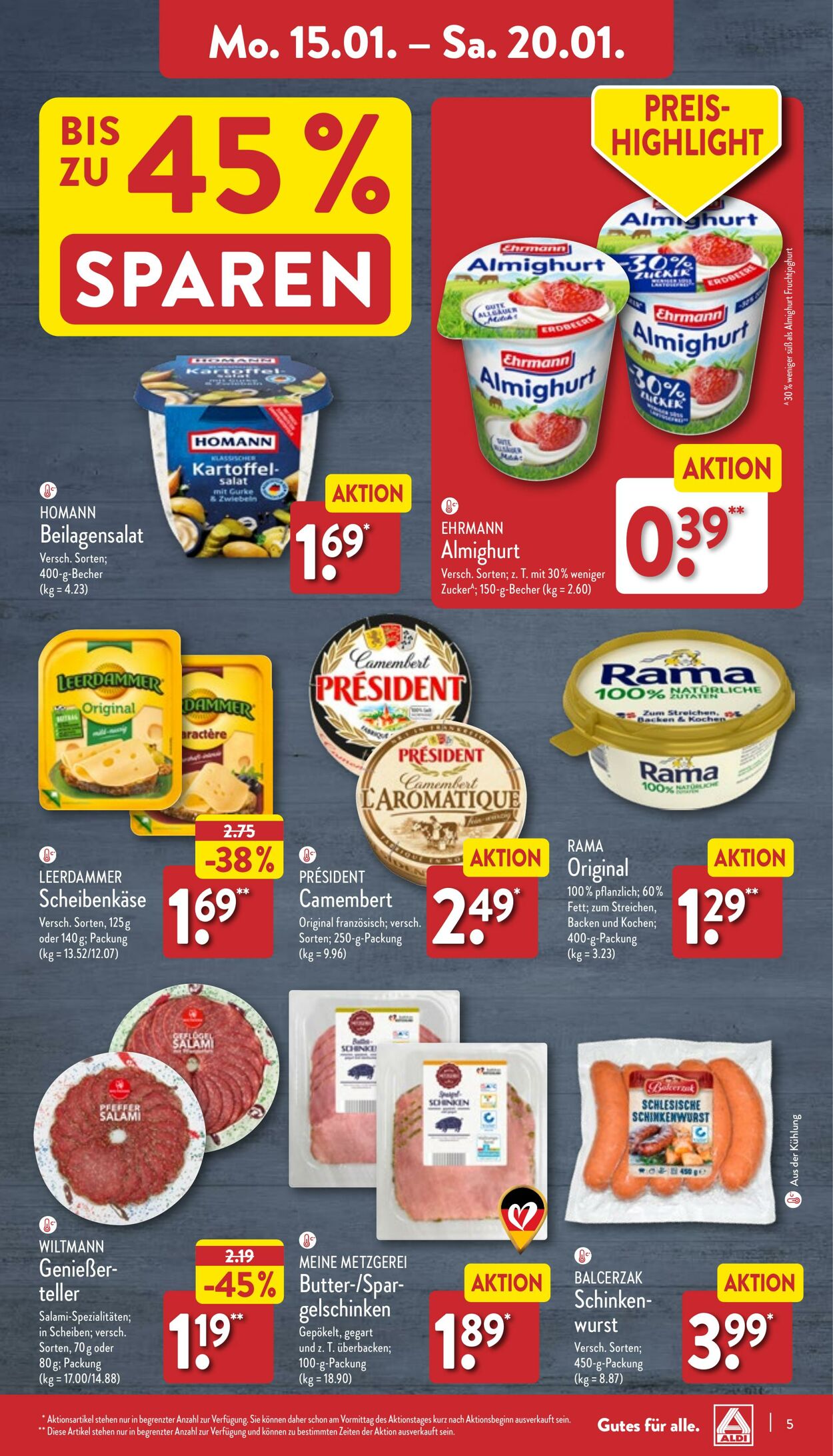 Prospekt Aldi-Nord 15.01.2024 - 20.01.2024