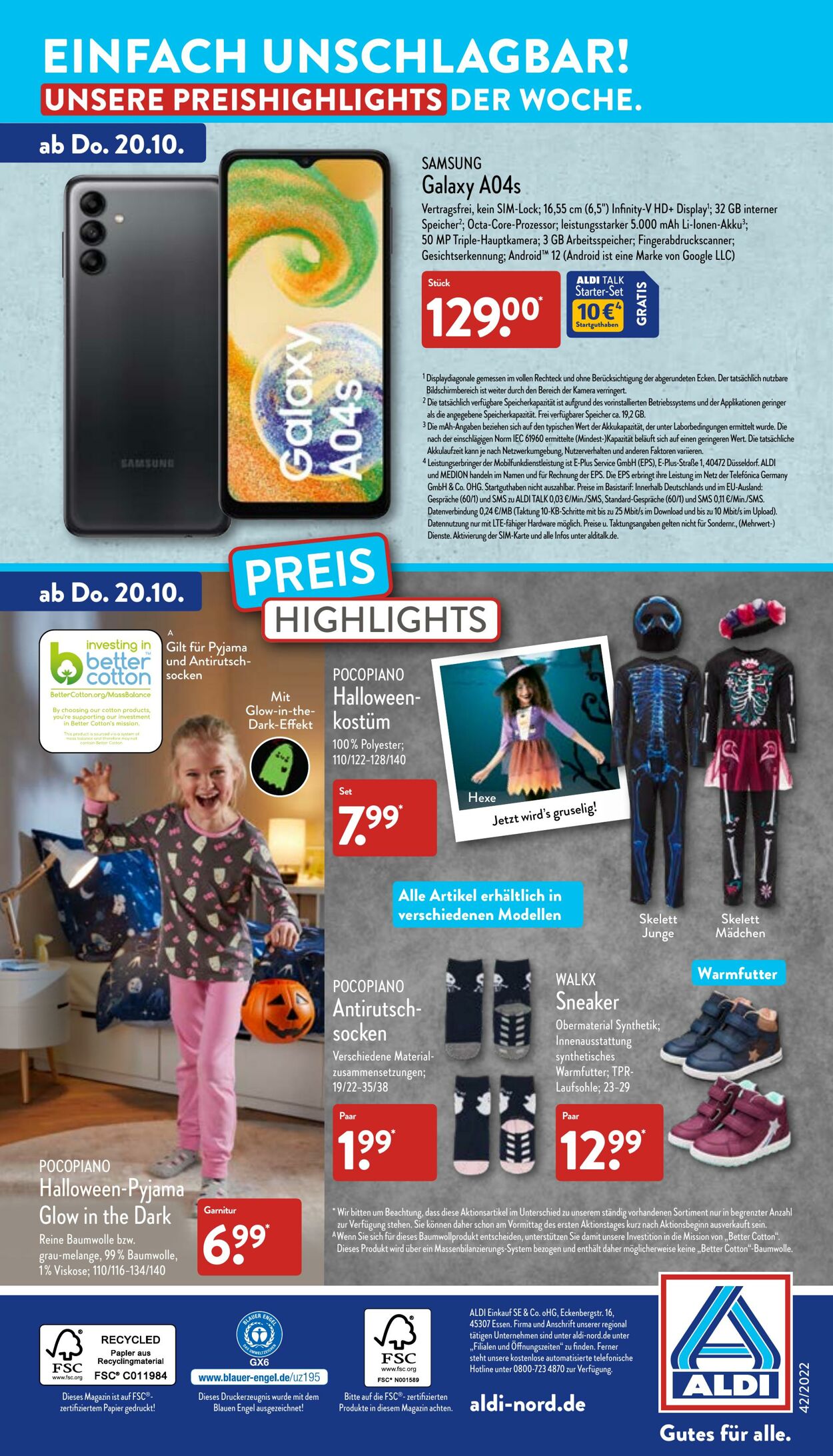 Prospekt Aldi-Nord 17.10.2022 - 22.10.2022