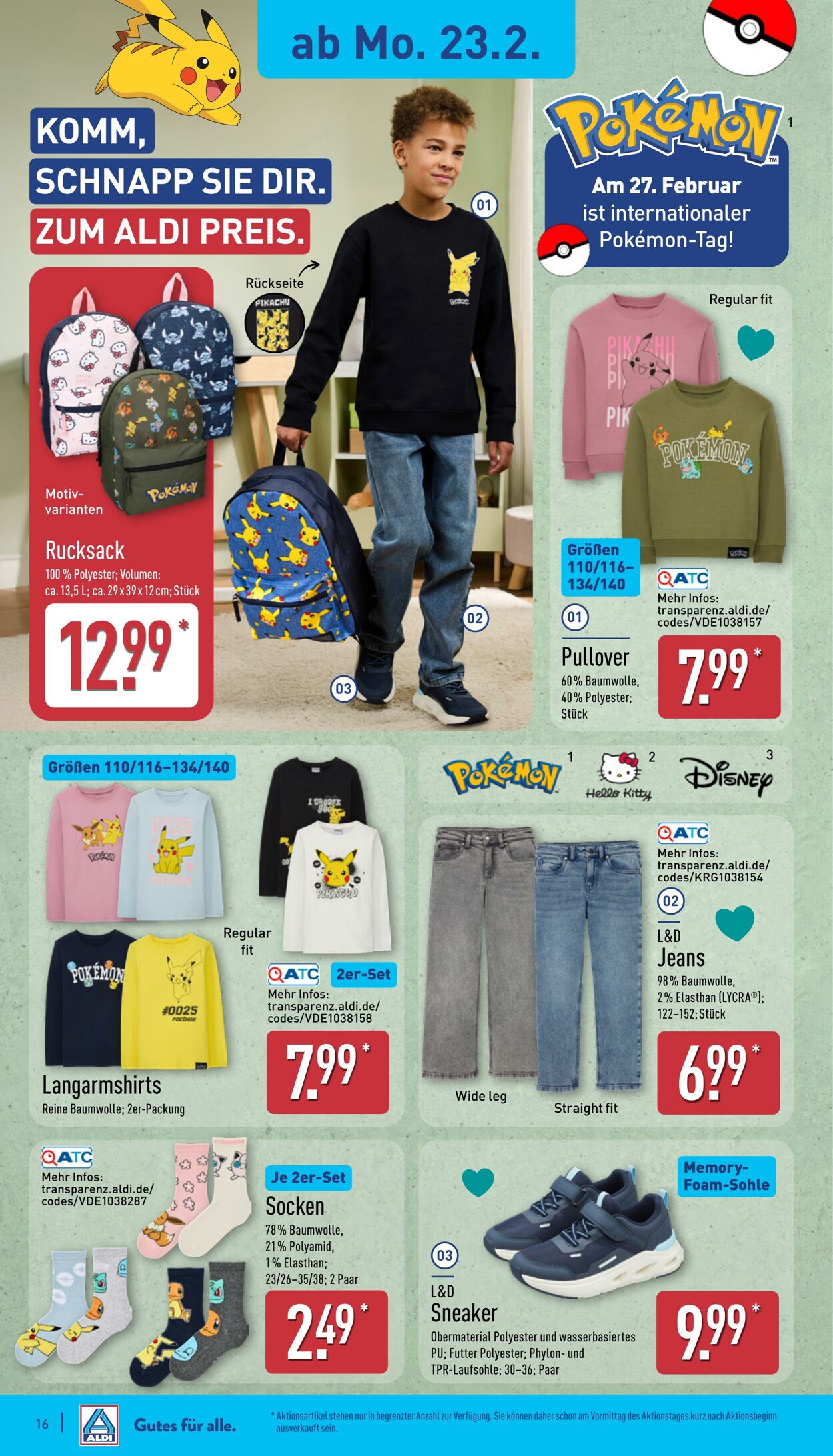 Prospekt Aldi-Nord 16.02.2026 - 21.02.2026
