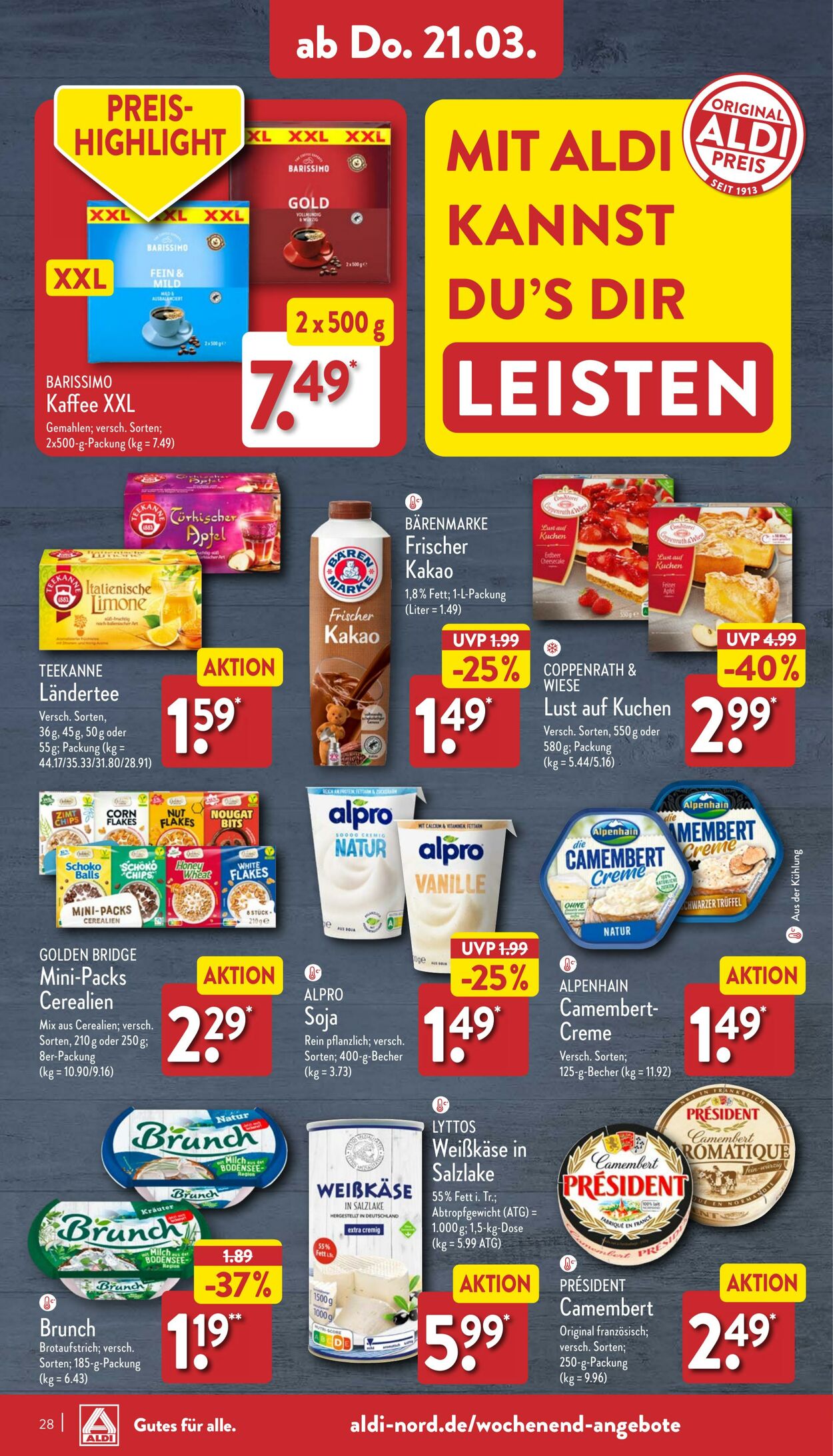 Prospekt Aldi-Nord 11.03.2024 - 16.03.2024