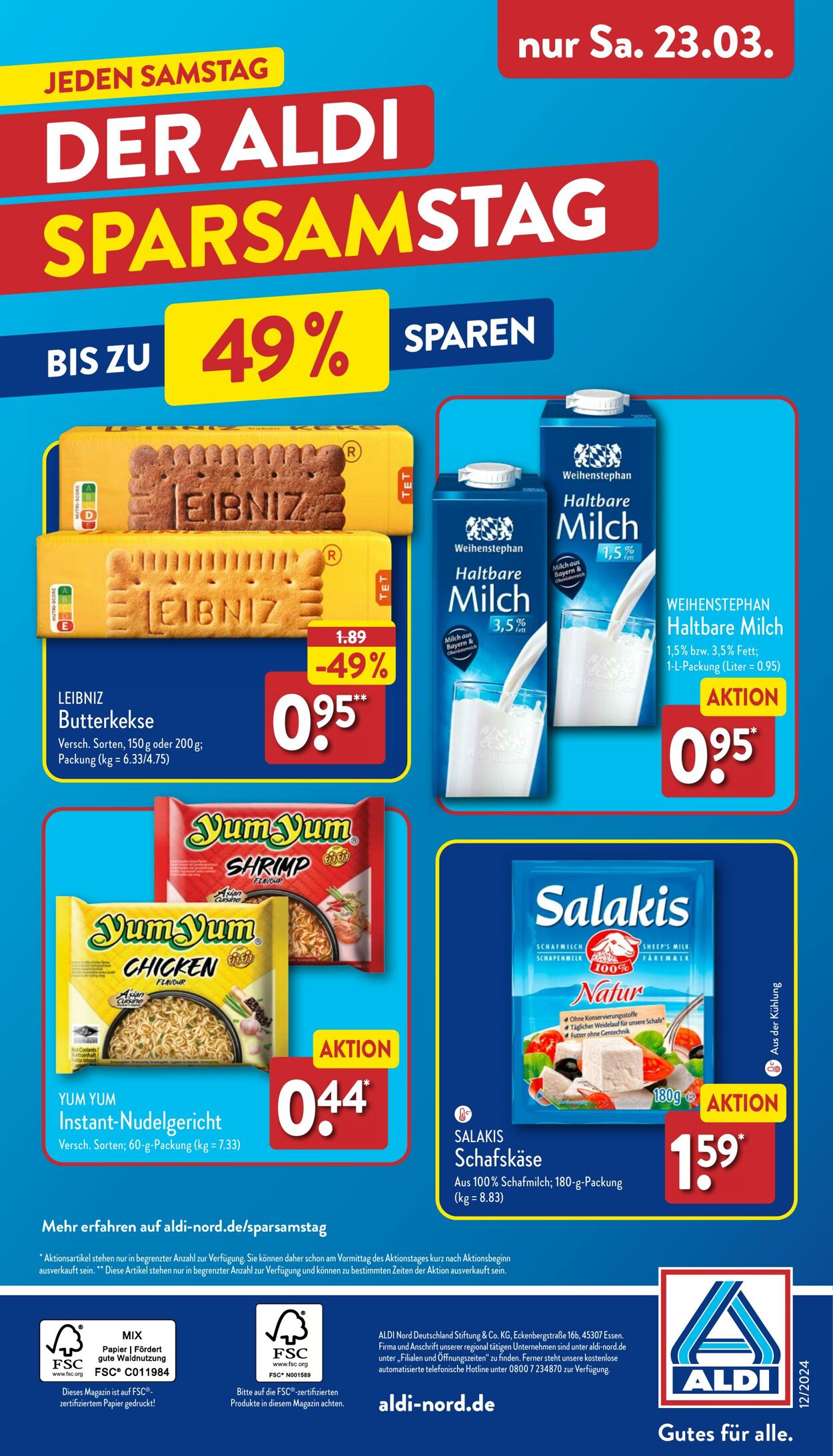 Prospekt Aldi-Nord 11.03.2024 - 16.03.2024