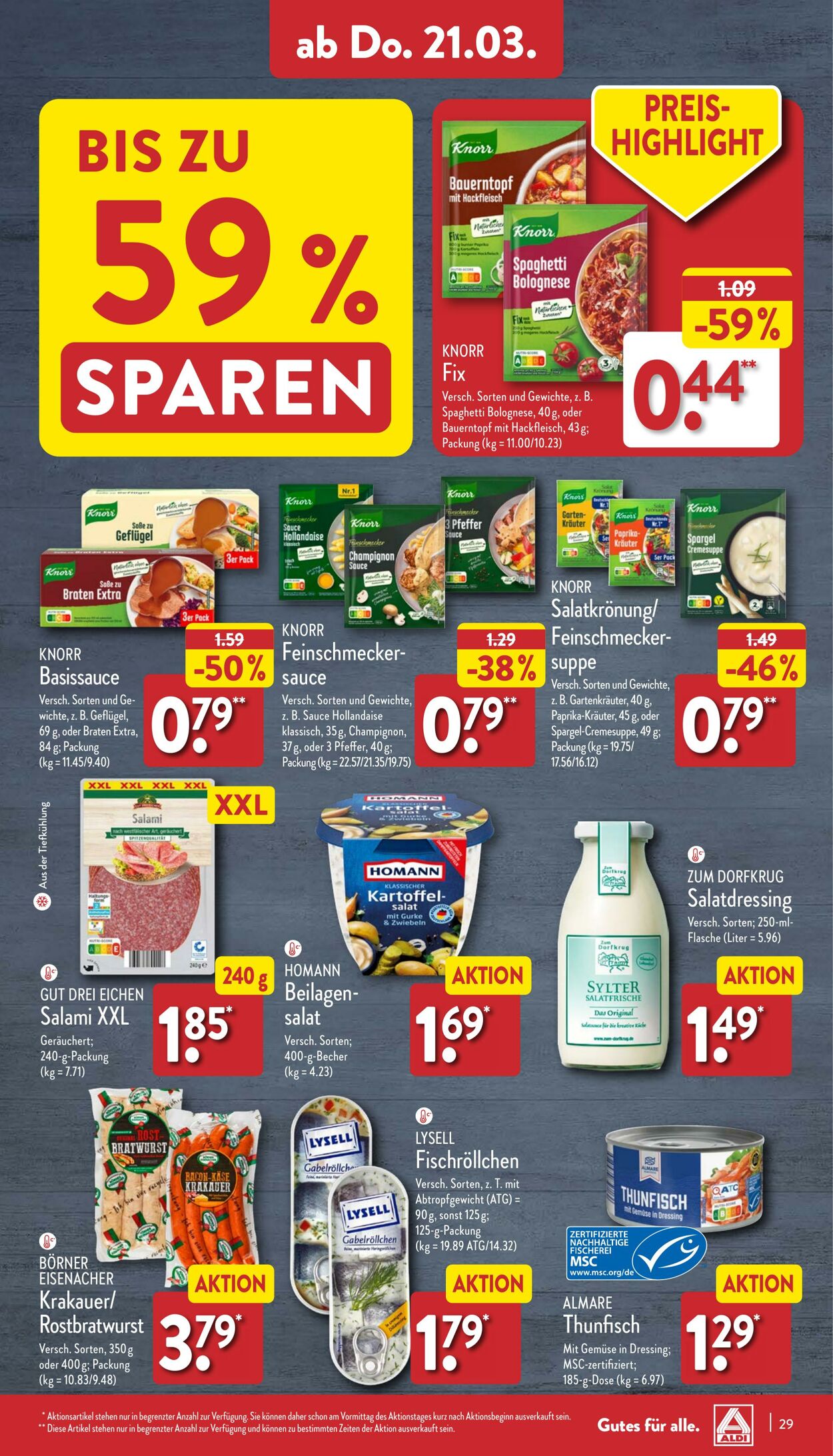 Prospekt Aldi-Nord 11.03.2024 - 16.03.2024