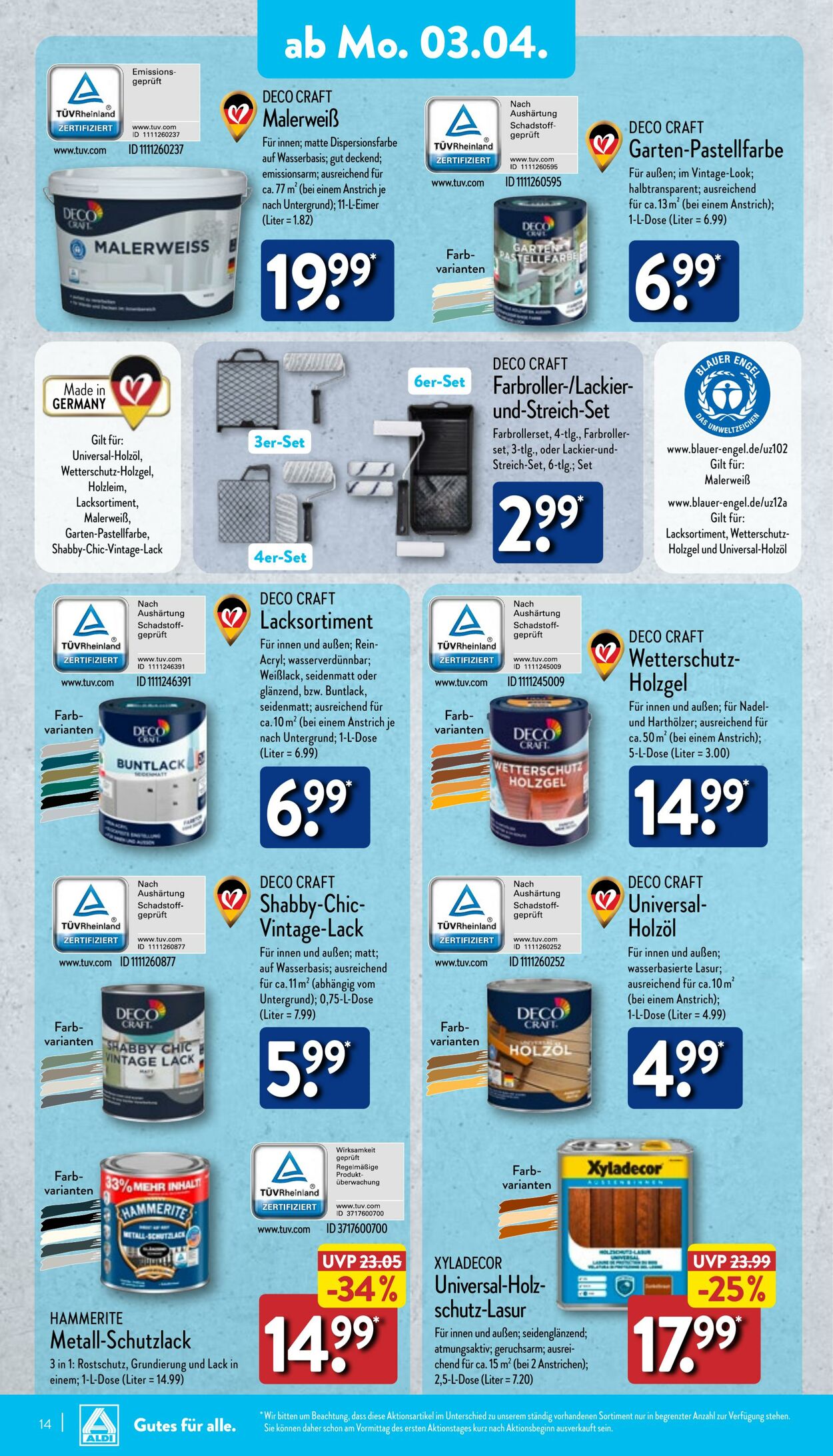 Prospekt Aldi-Nord 03.04.2023 - 08.04.2023