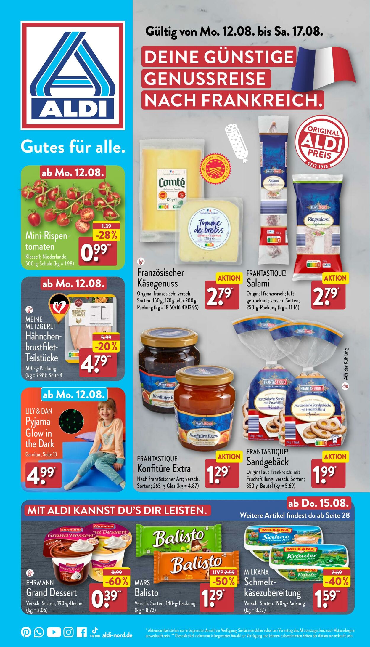 Prospekt Aldi-Nord 12.08.2024 - 17.08.2024