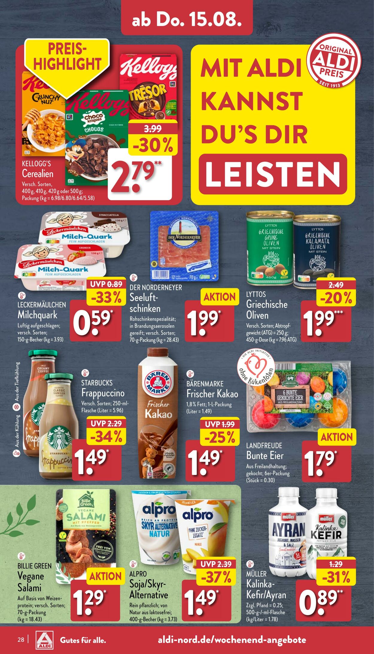 Prospekt Aldi-Nord 12.08.2024 - 17.08.2024