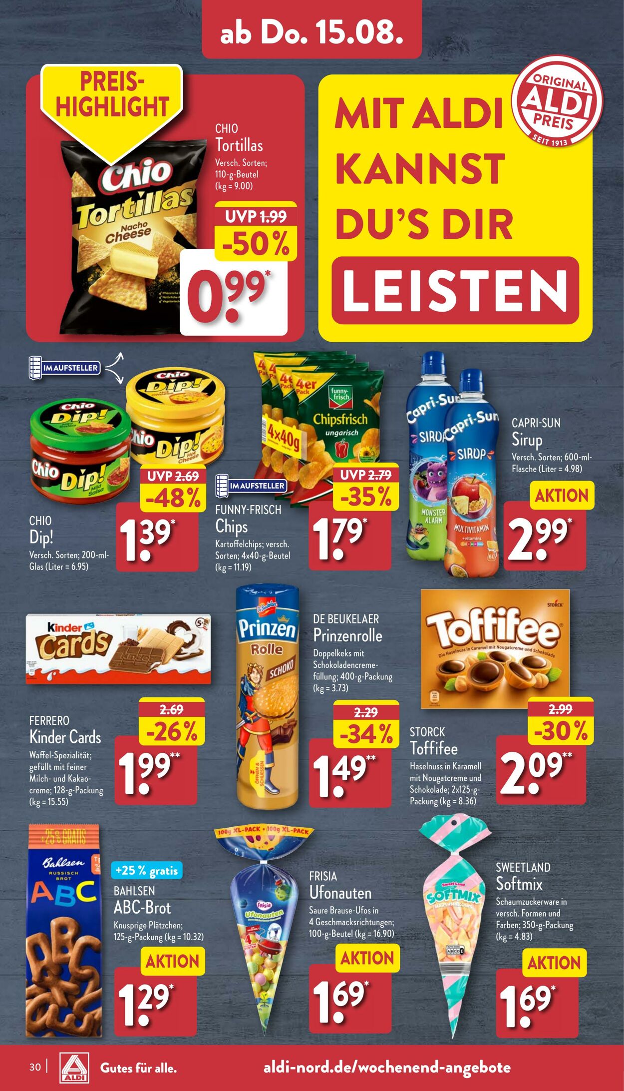 Prospekt Aldi-Nord 12.08.2024 - 17.08.2024