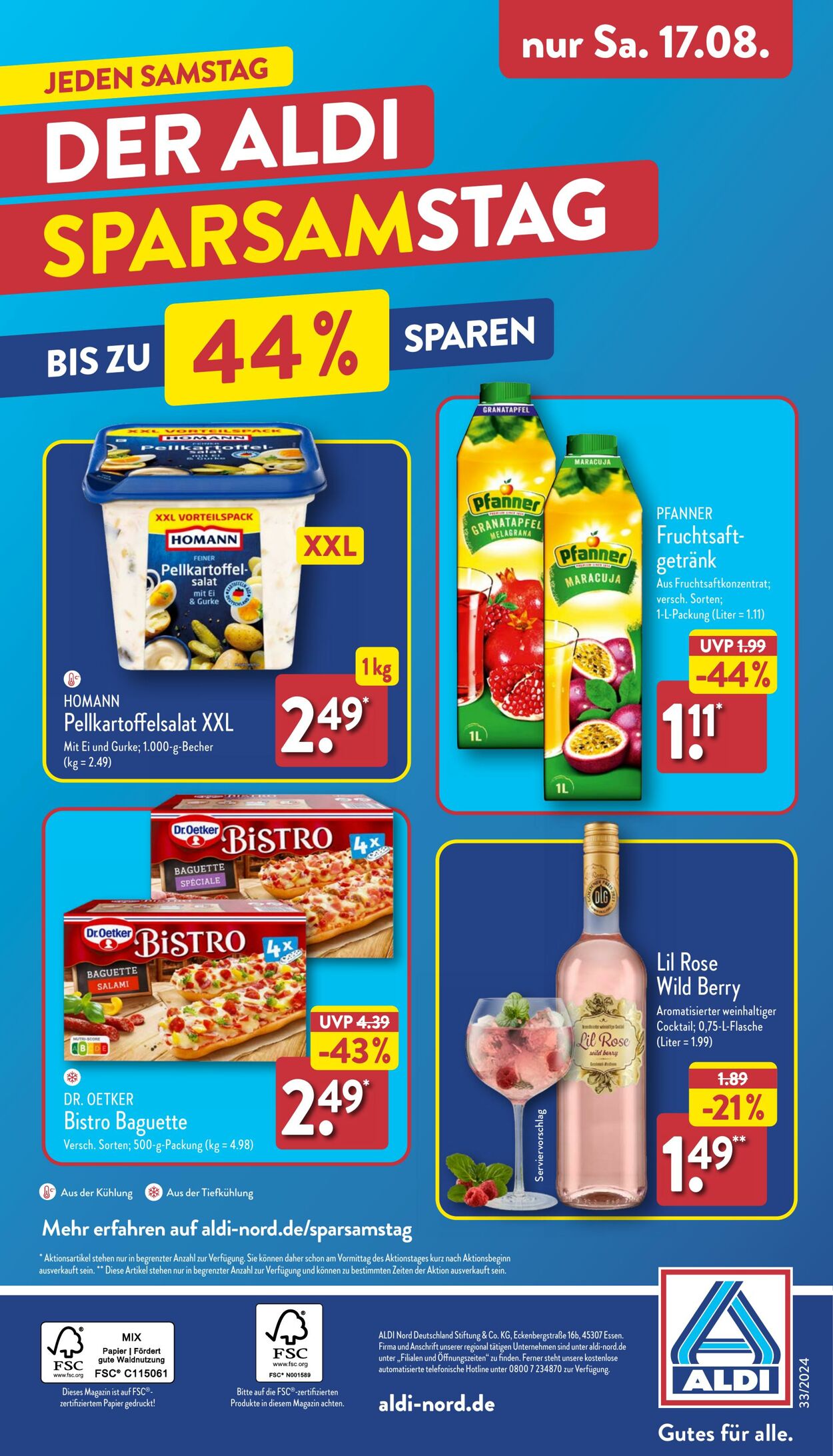 Prospekt Aldi-Nord 12.08.2024 - 17.08.2024