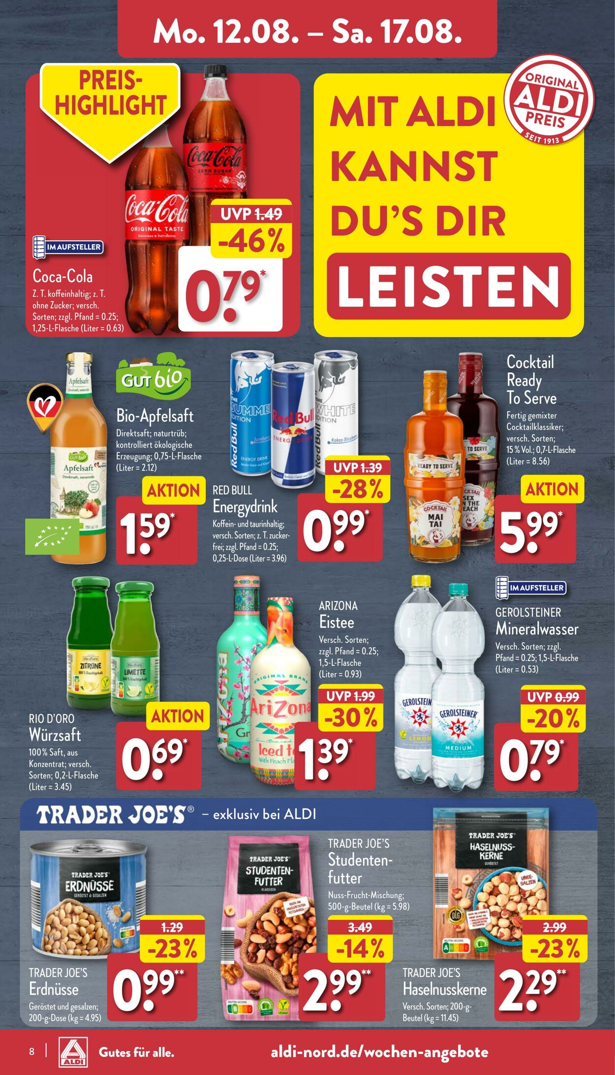 Prospekt Aldi-Nord 12.08.2024 - 17.08.2024